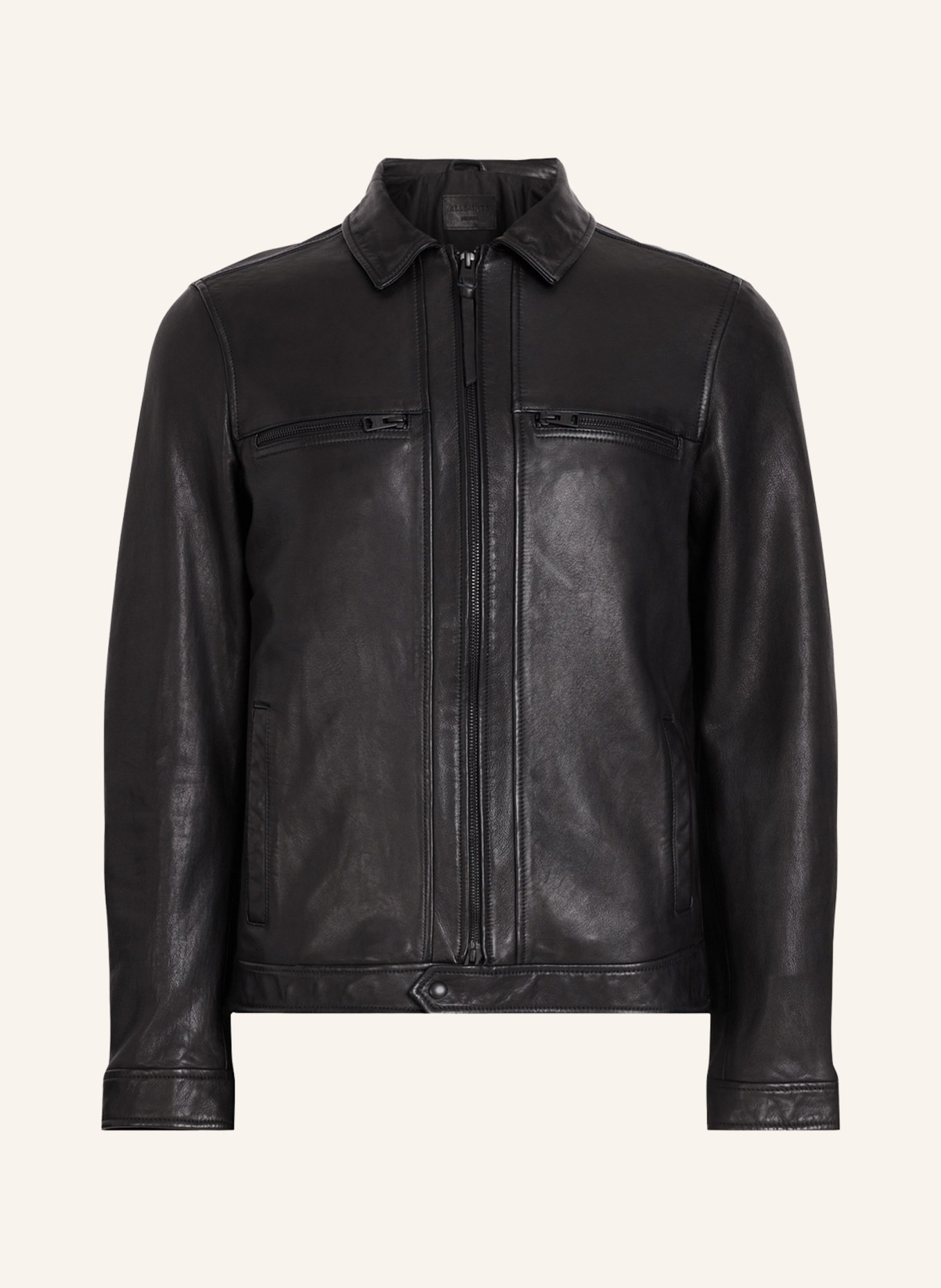 ALLSAINTS Leather jacket LUCK, Color: BLACK (Image 1)