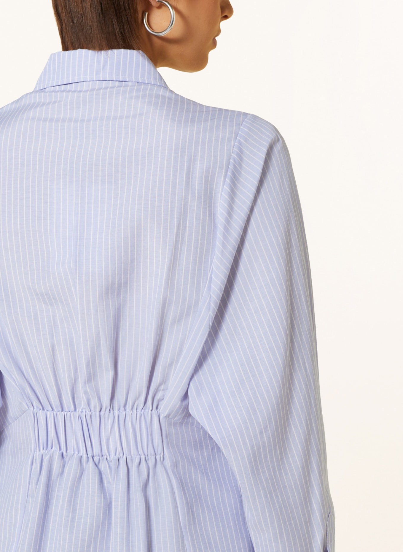 VANILIA Shirt blouse, Color: WHITE/ LIGHT BLUE (Image 4)