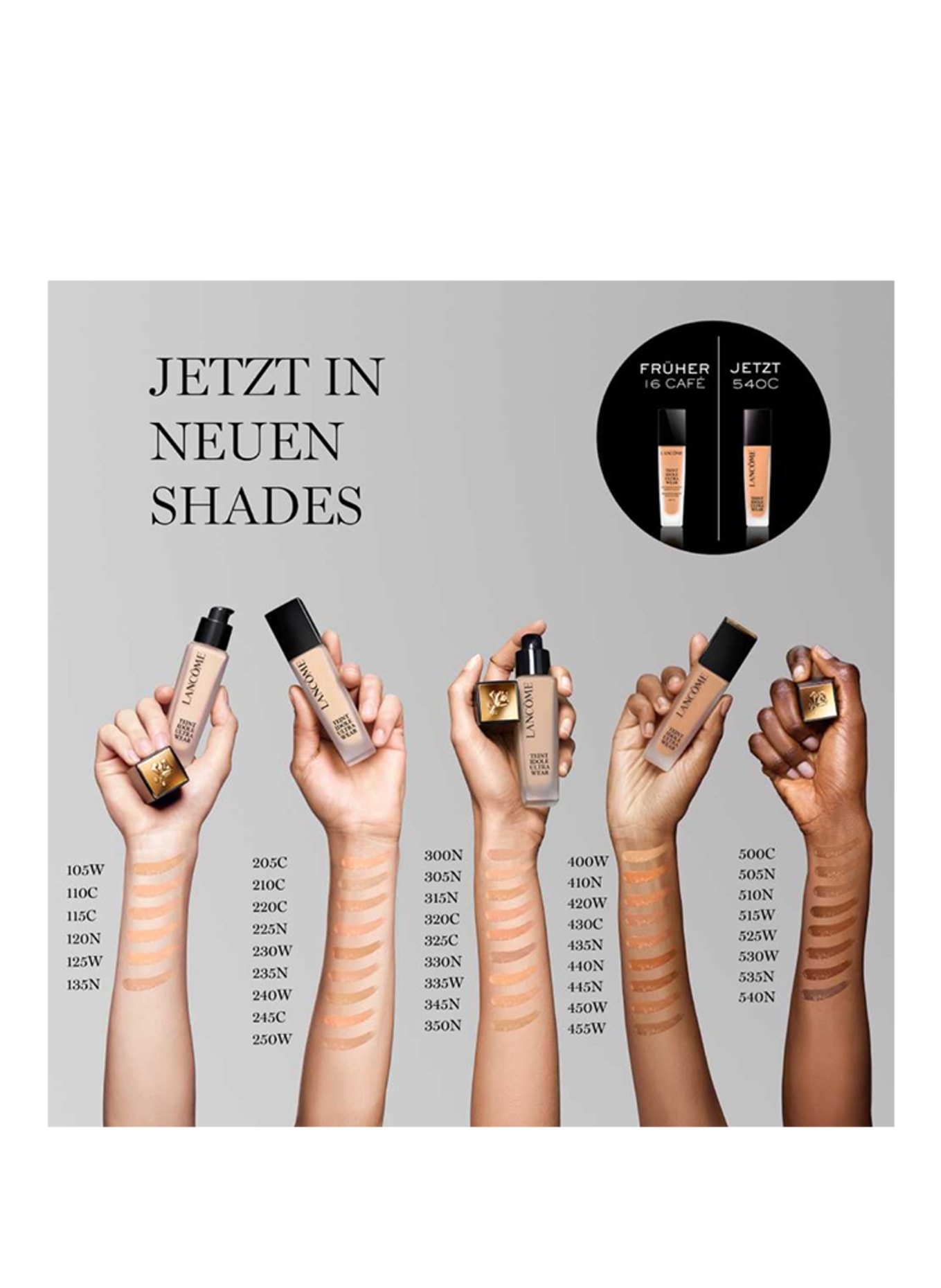 LANCÔME TEINT IDOLE ULTRA WEAR: 540C - FRÜHER 16 CAFÉ