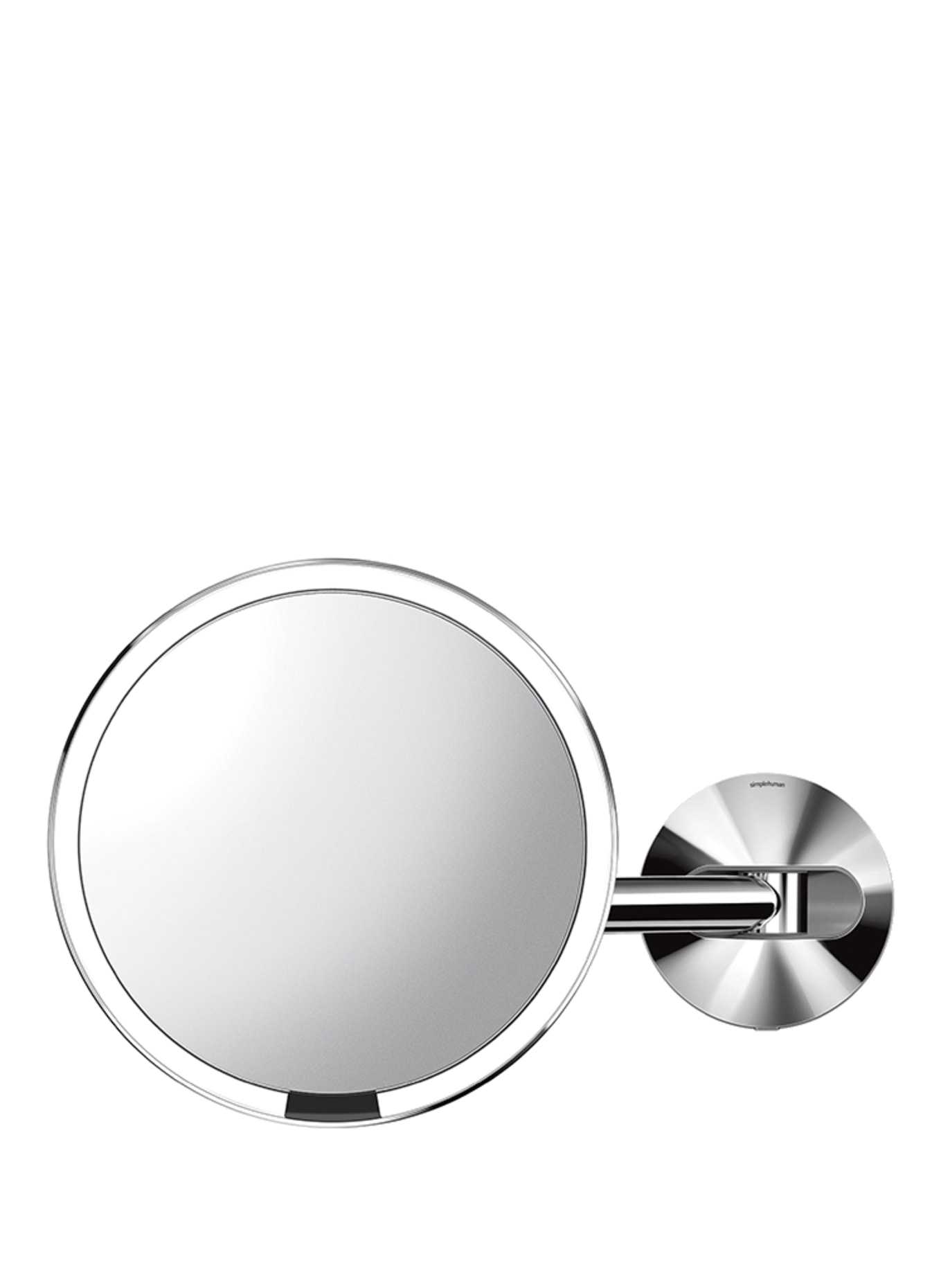 simplehuman VERDRAHTETER SENSORSPIEGEL MIT WANDHALTERUNG: POLIERTER EDELSTAHL