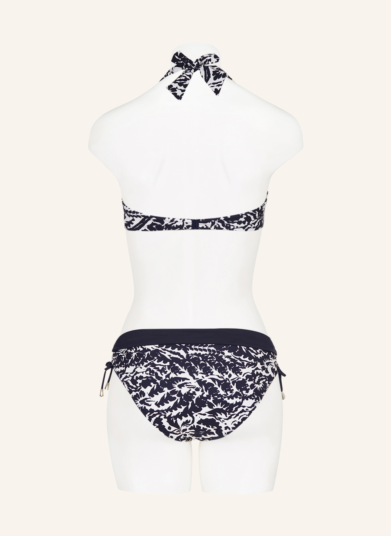 Lidea Triangle bikini top ARABESQUE MOOD, Color: DARK BLUE/ WHITE (Image 3)