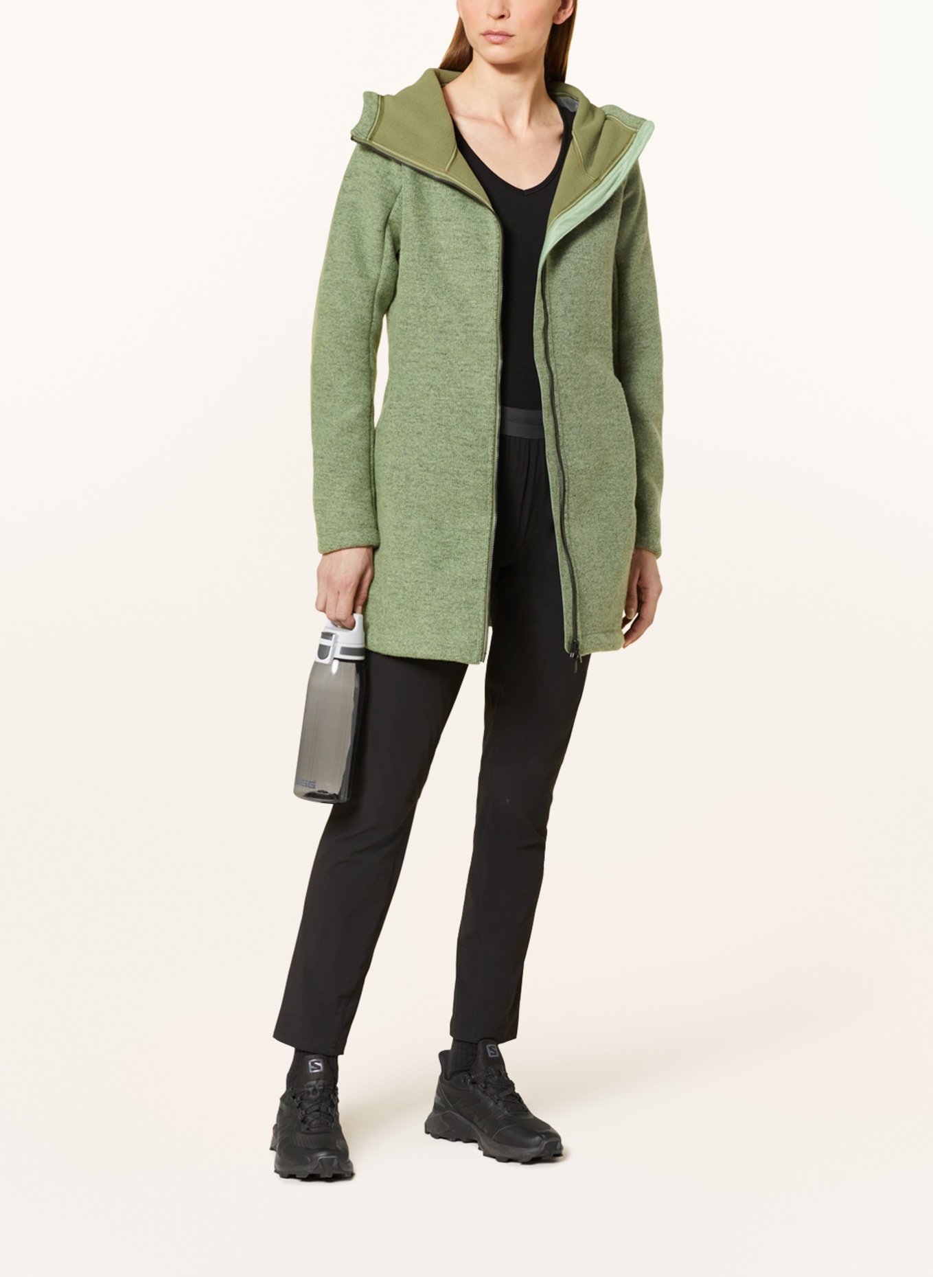 VAUDE Fleece coat TINSHAN , Color: LIGHT GREEN (Image 2)