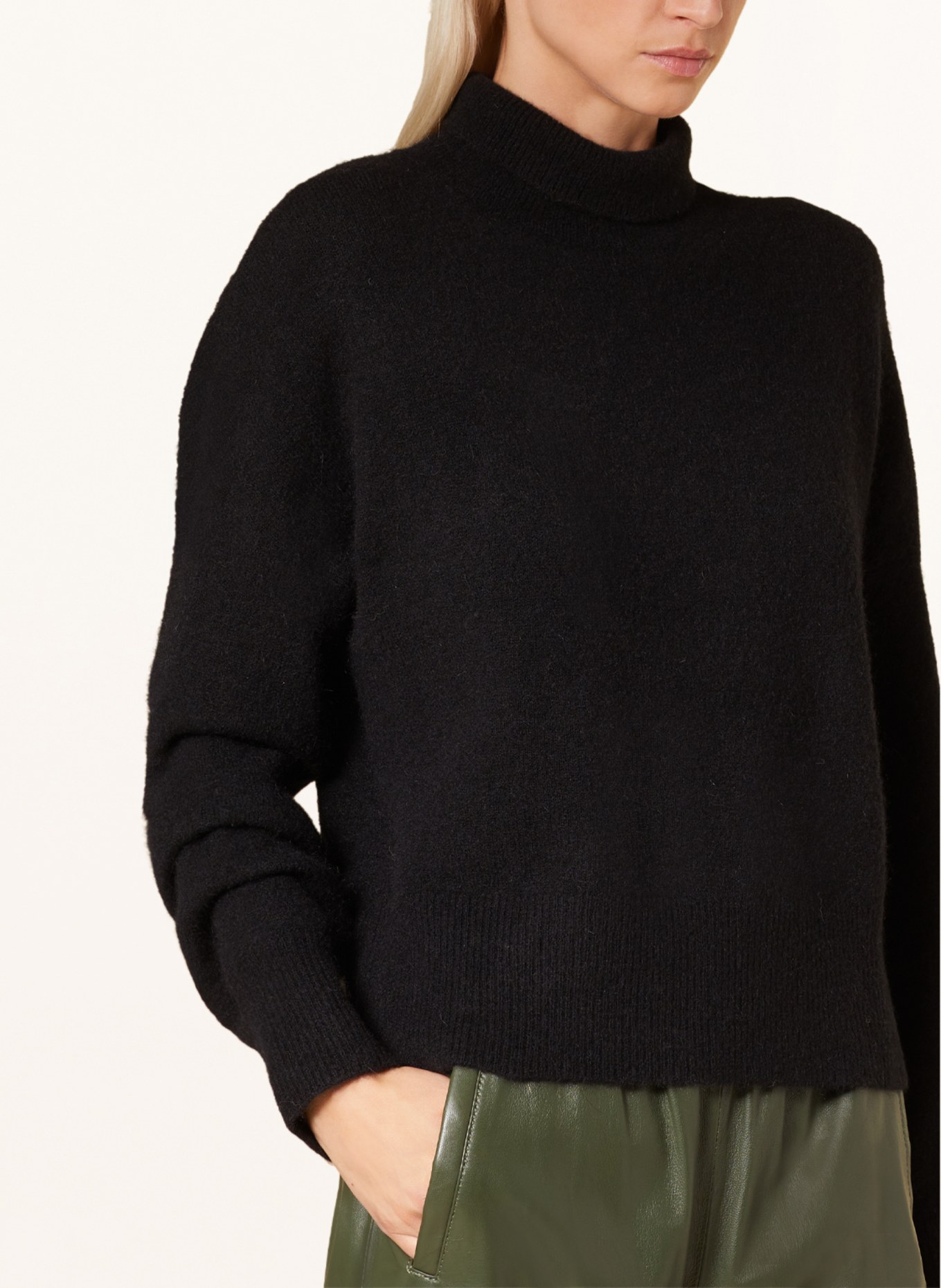 SAMSØE  SAMSØE Turtleneck sweater NOLA with alpaca, Color: BLACK (Image 4)