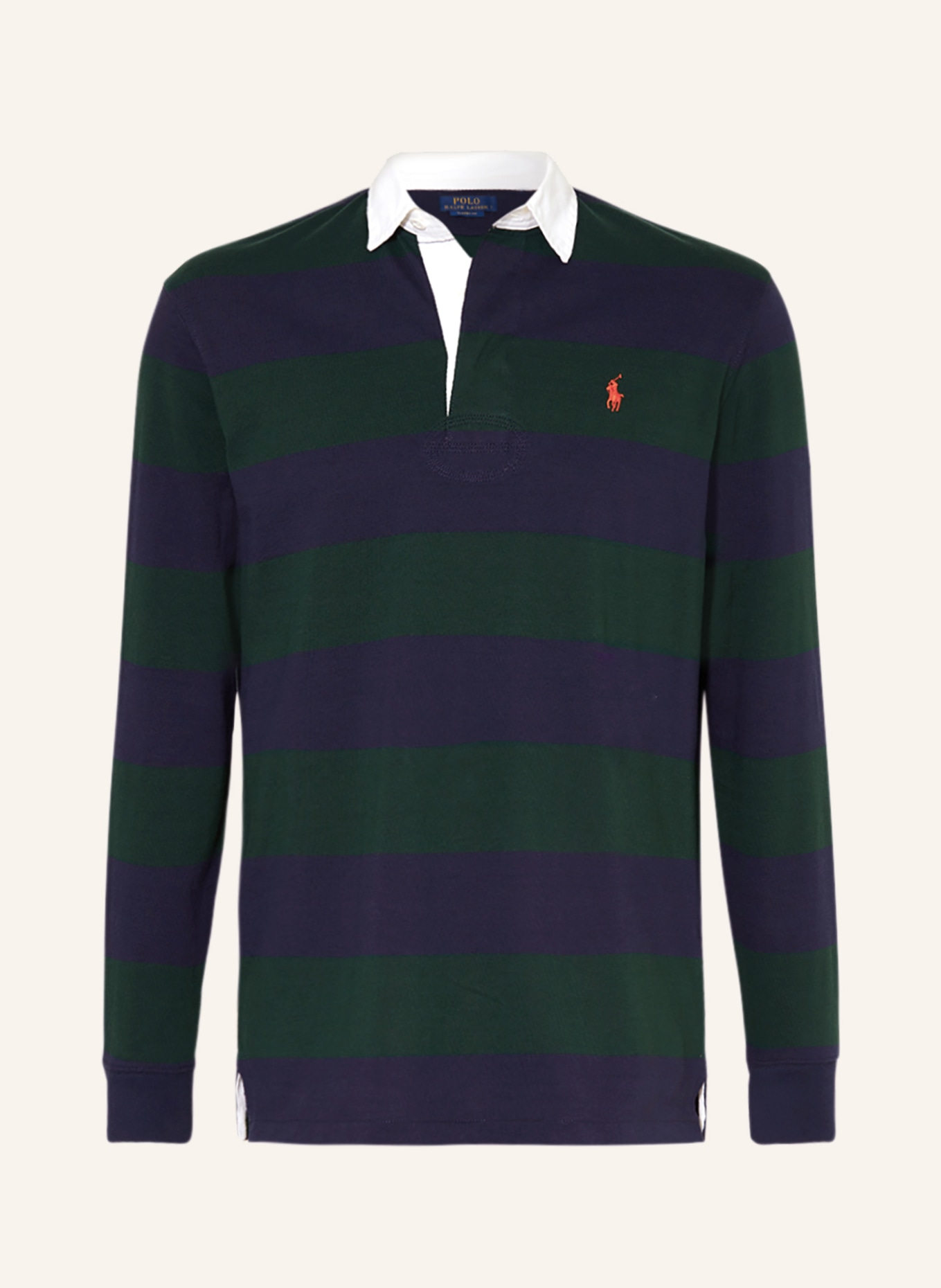 POLO RALPH LAUREN Rugby shirt, Color: GREEN/ DARK BLUE (Image 1)