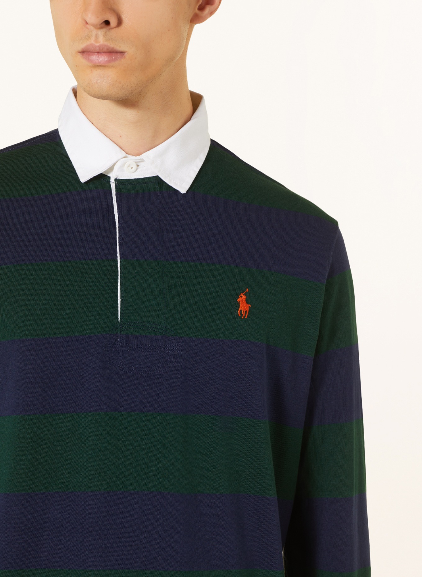 POLO RALPH LAUREN Rugby shirt, Color: GREEN/ DARK BLUE (Image 4)