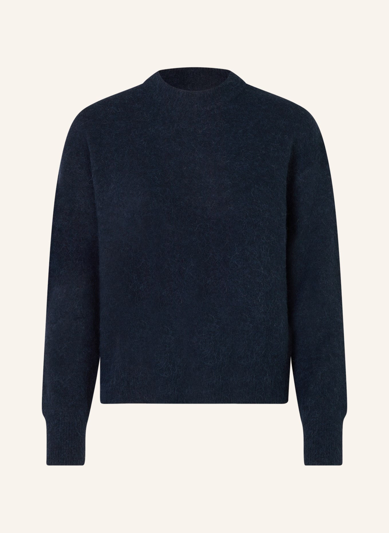 SAMSØE SAMSØE Trui ANOUR met merinowol en alpaca: DONKERBLAUW