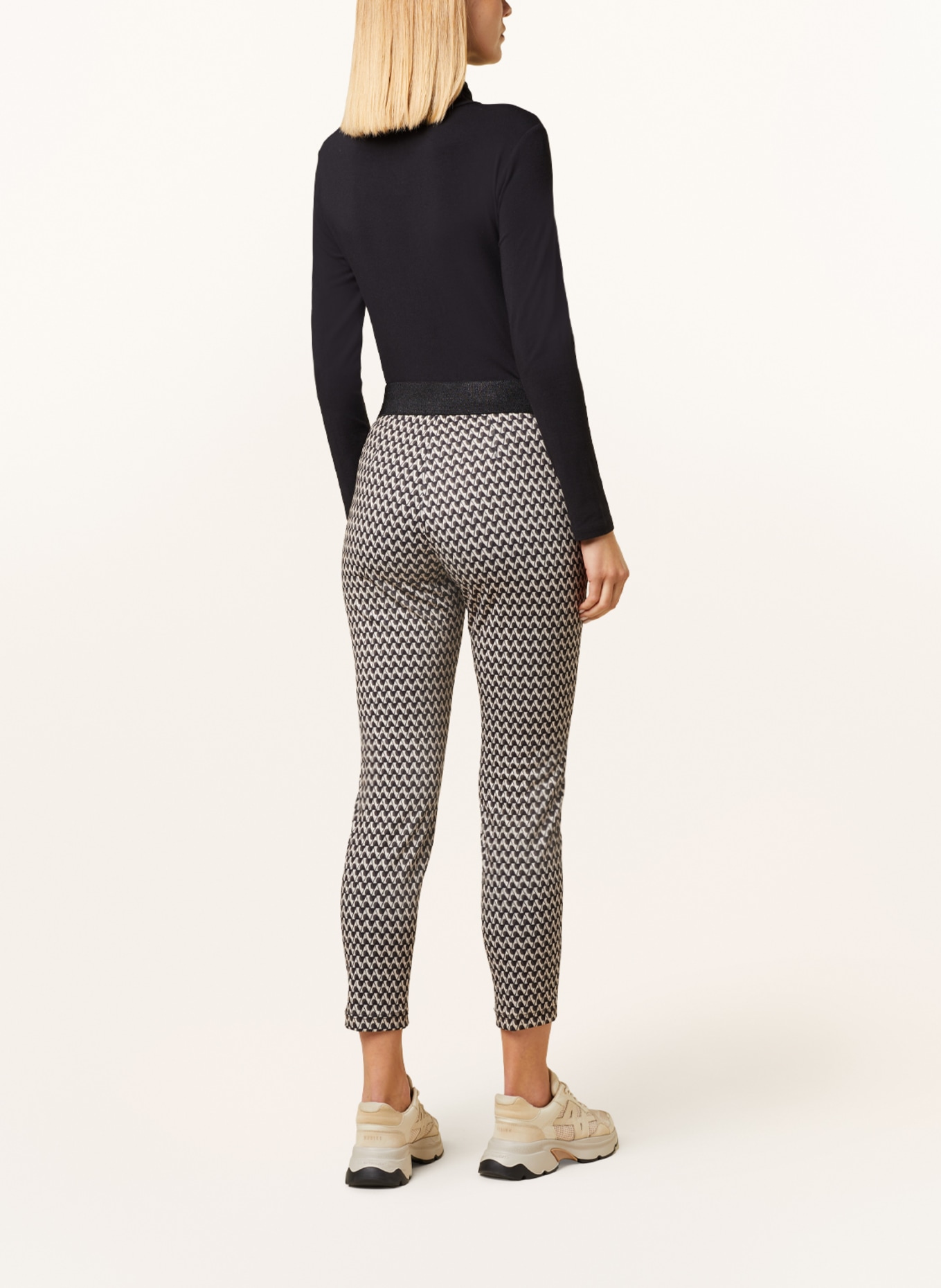 MAC Spodnie EASY SMART w stylu dresowym, Kolor: KREMOWY/ CZARNY/ CIEMNOZIELONY (Obrazek 3)