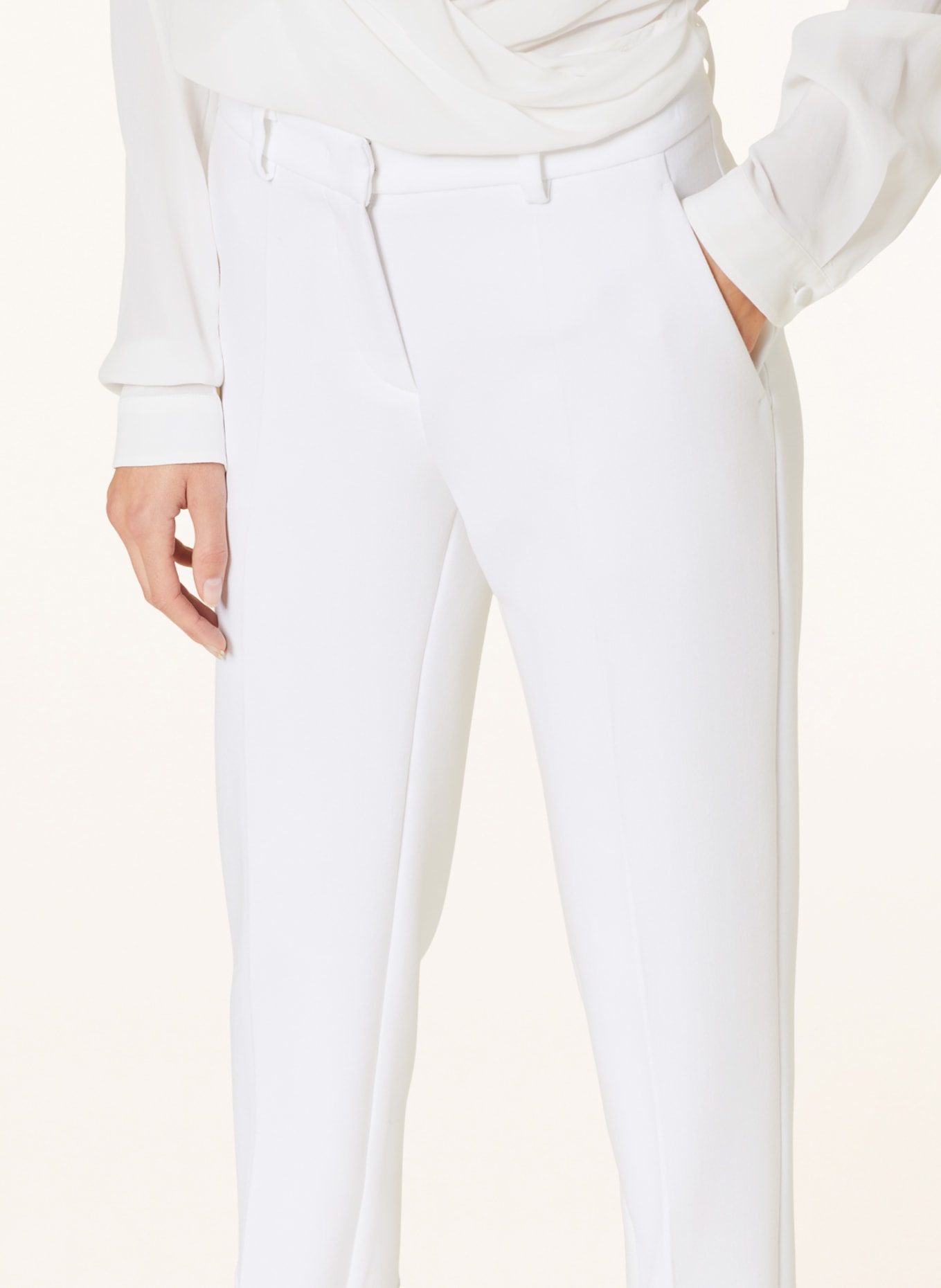 CAMBIO 7/8 pants KRYSTAL, Color: WHITE (Image 5)