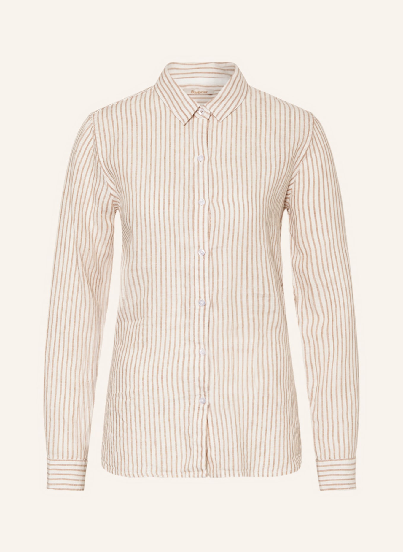 Barbour Shirt blouse MARINE made of linen, Color: CREAM/ BEIGE (Image 1)