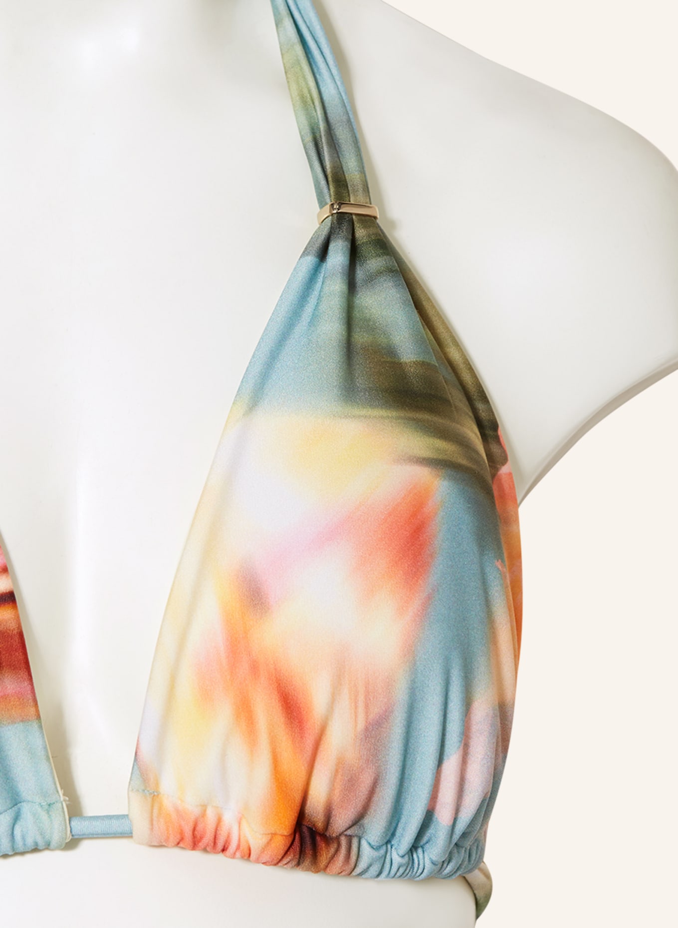 LENNY NIEMEYER Triangel-Bikini mit UV-Schutz 50+, Farbe: HELLBLAU/ GRÜN/ ORANGE (Bild 4)