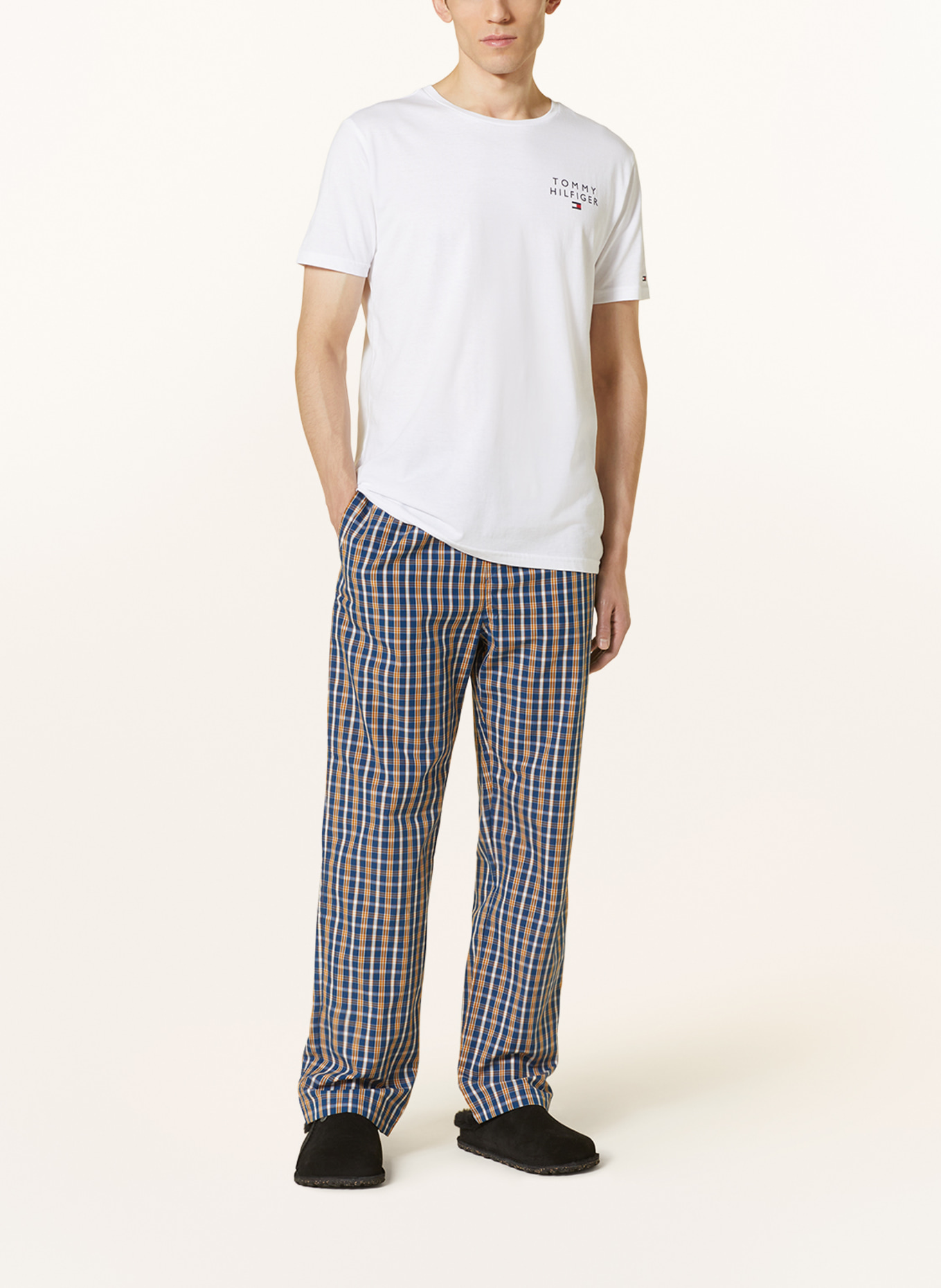 TOMMY HILFIGER Lounge pants, Color: BLUE/ WHITE/ DARK YELLOW (Image 2)