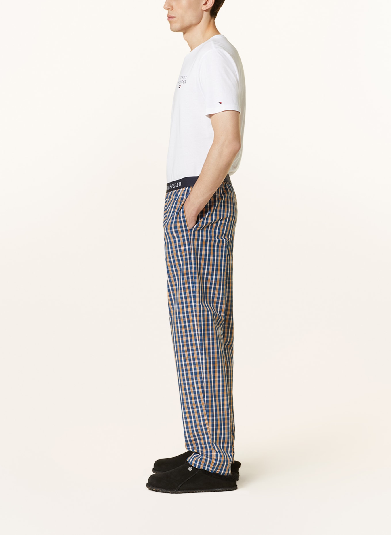 TOMMY HILFIGER Lounge pants, Color: BLUE/ WHITE/ DARK YELLOW (Image 4)