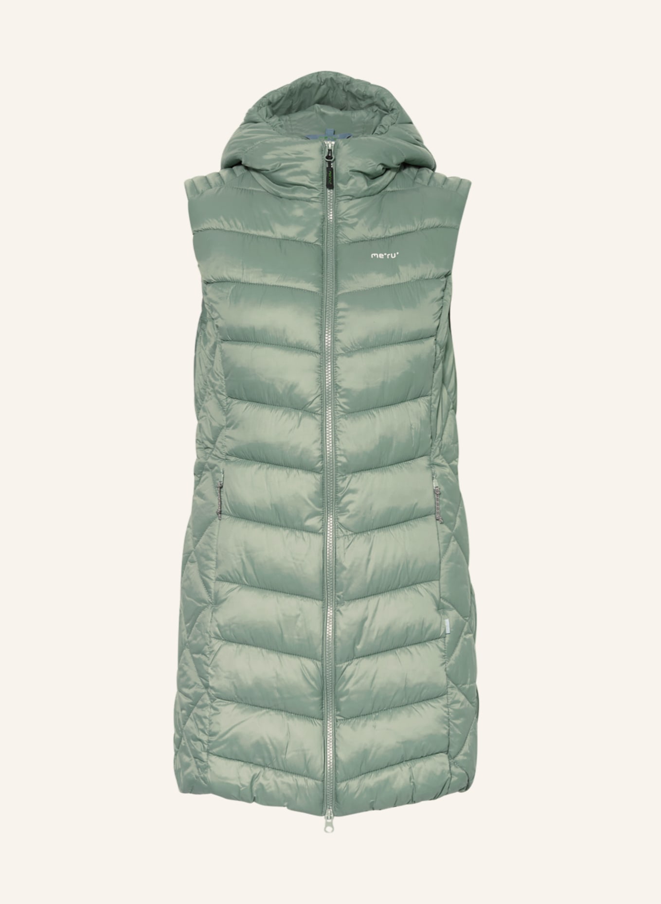 me°ru' Quilted vest RUSSELL, Color: LIGHT GREEN (Image 1)