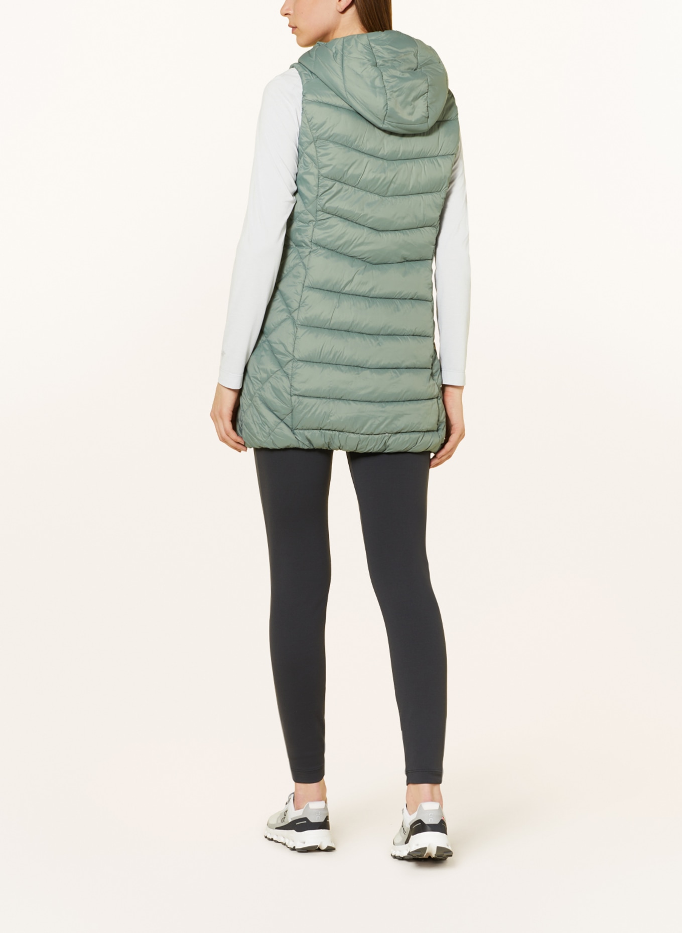 me°ru' Quilted vest RUSSELL, Color: LIGHT GREEN (Image 4)