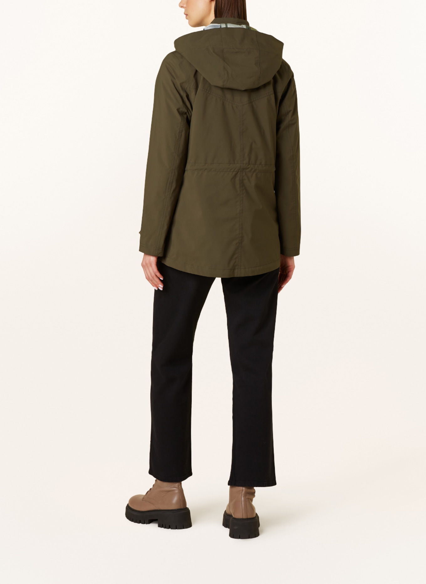 Barbour Field jacket CLYDE with detachable hood, Color: KHAKI (Image 3)