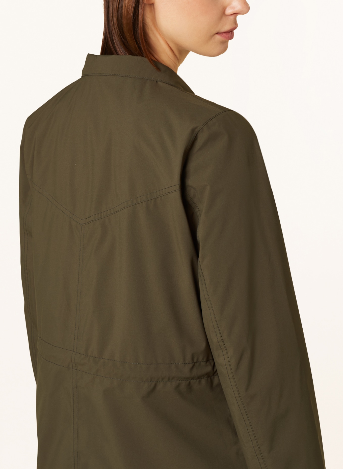 Barbour Bunda Fieldjacket CLYDE s odnímatelnou kapucí, Barva: KHAKI (Obrázek 6)
