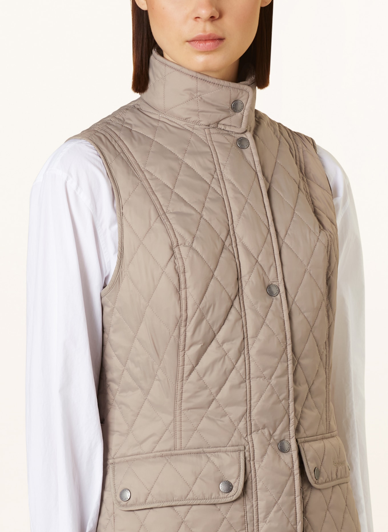 Barbour Quilted vest OTTERBURN, Color: TAUPE (Image 4)