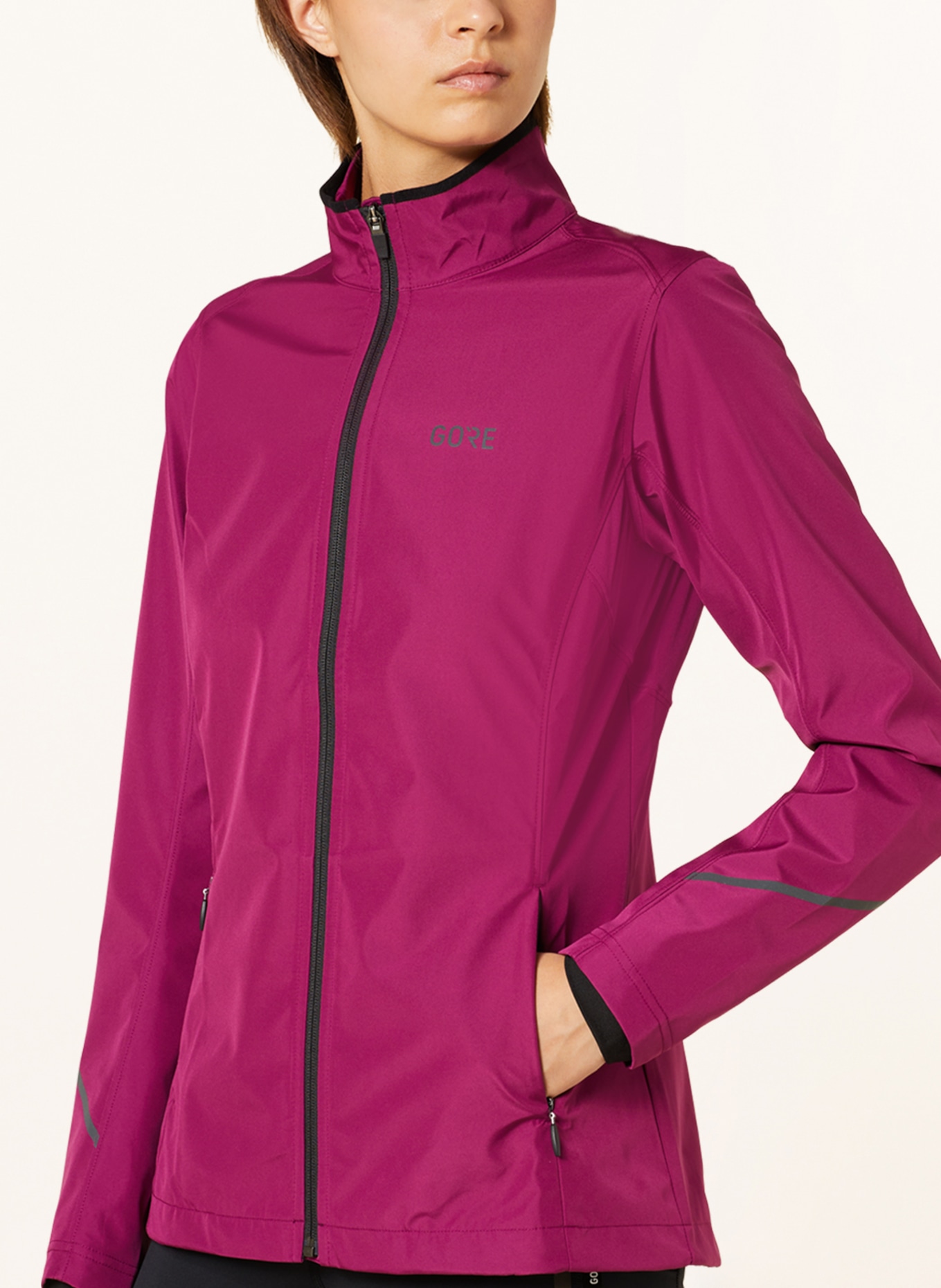 GORE RUNNING WEAR Running jacket R3 PARTIAL GORE-TEX INFINIUM™, Color: FUCHSIA (Image 4)