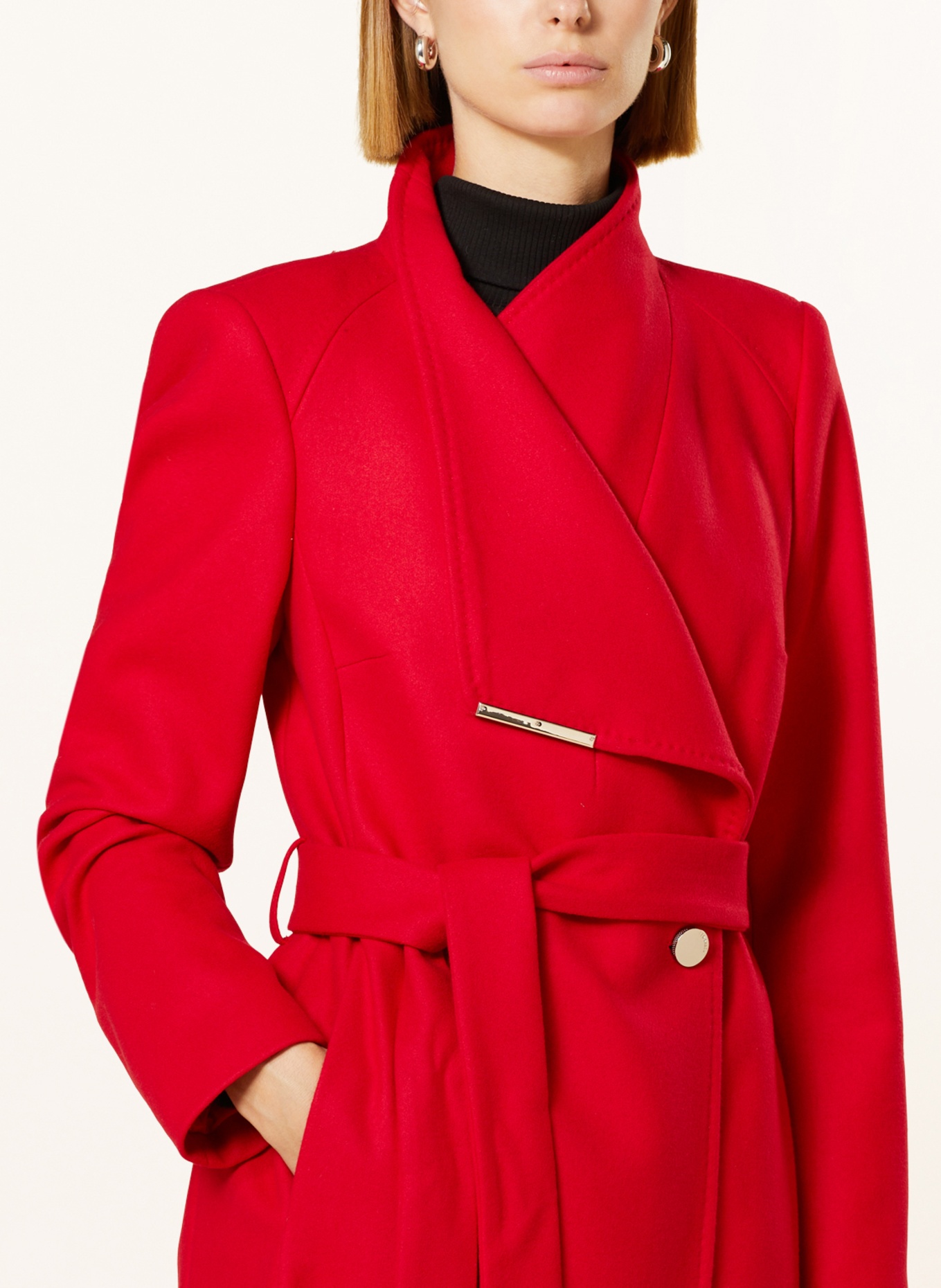 TED BAKER Wool coat, Color: RED (Image 4)