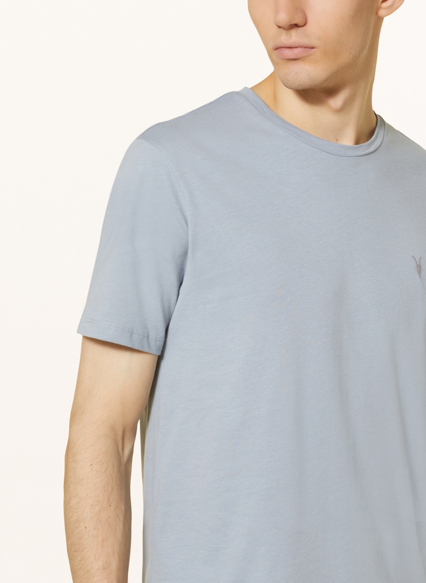 ALLSAINTS T-shirt BRACE, Kolor: JASNONIEBIESKI (Obrazek 4)
