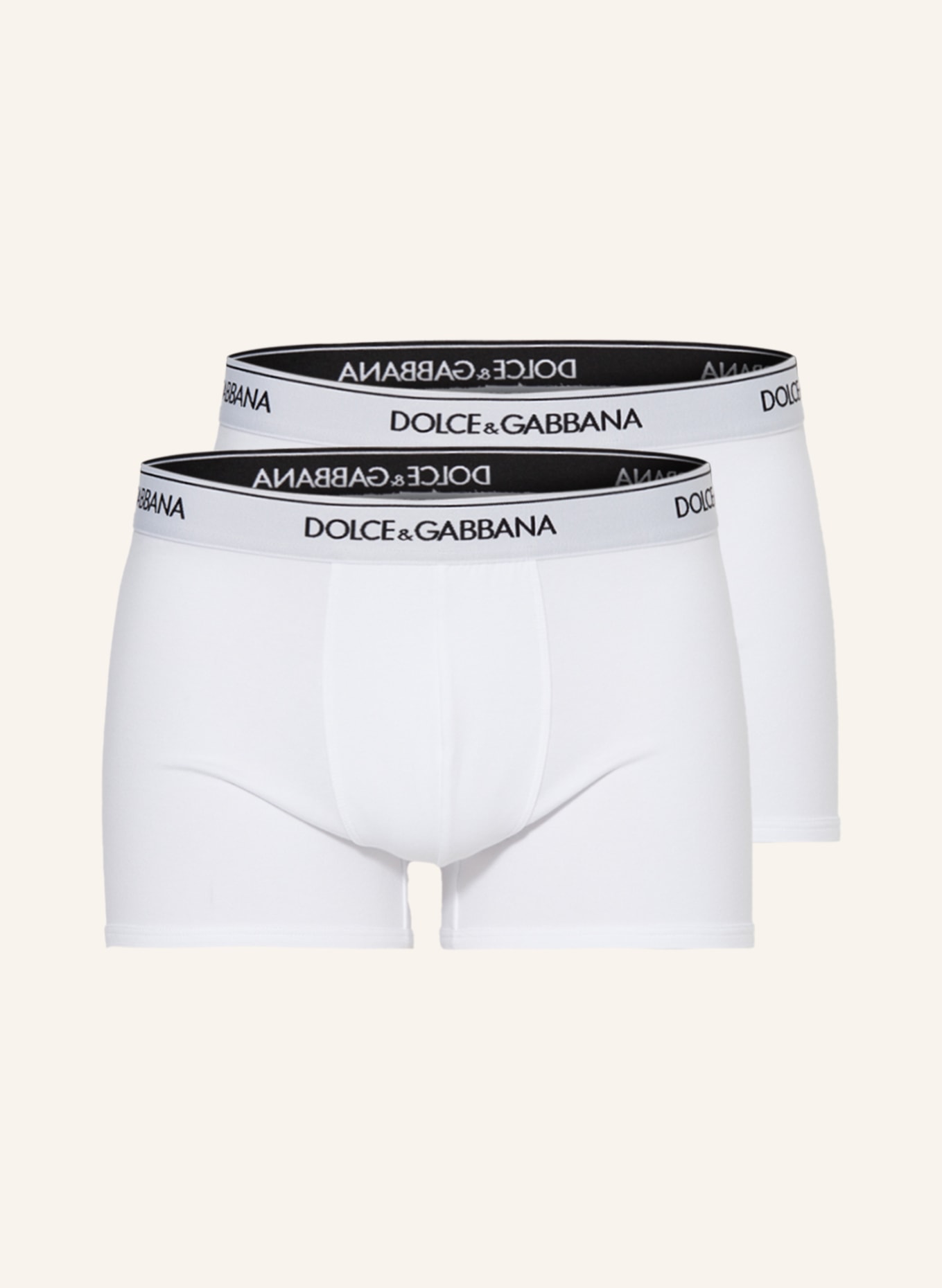 DOLCE & GABBANA Boxerky, 2 kusy v balení : BÍLÁ