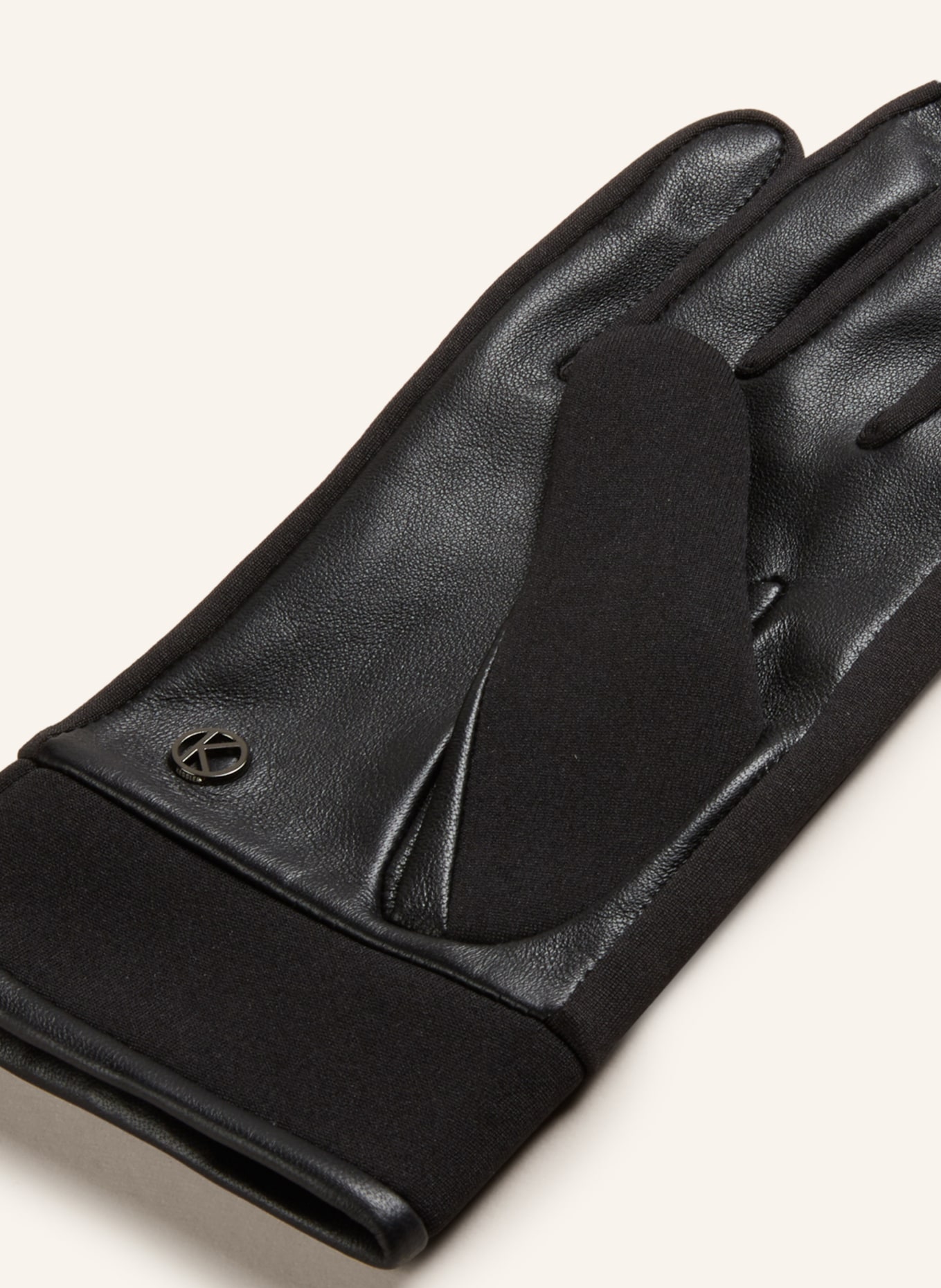 KESSLER Leather gloves, Color: BLACK (Image 2)