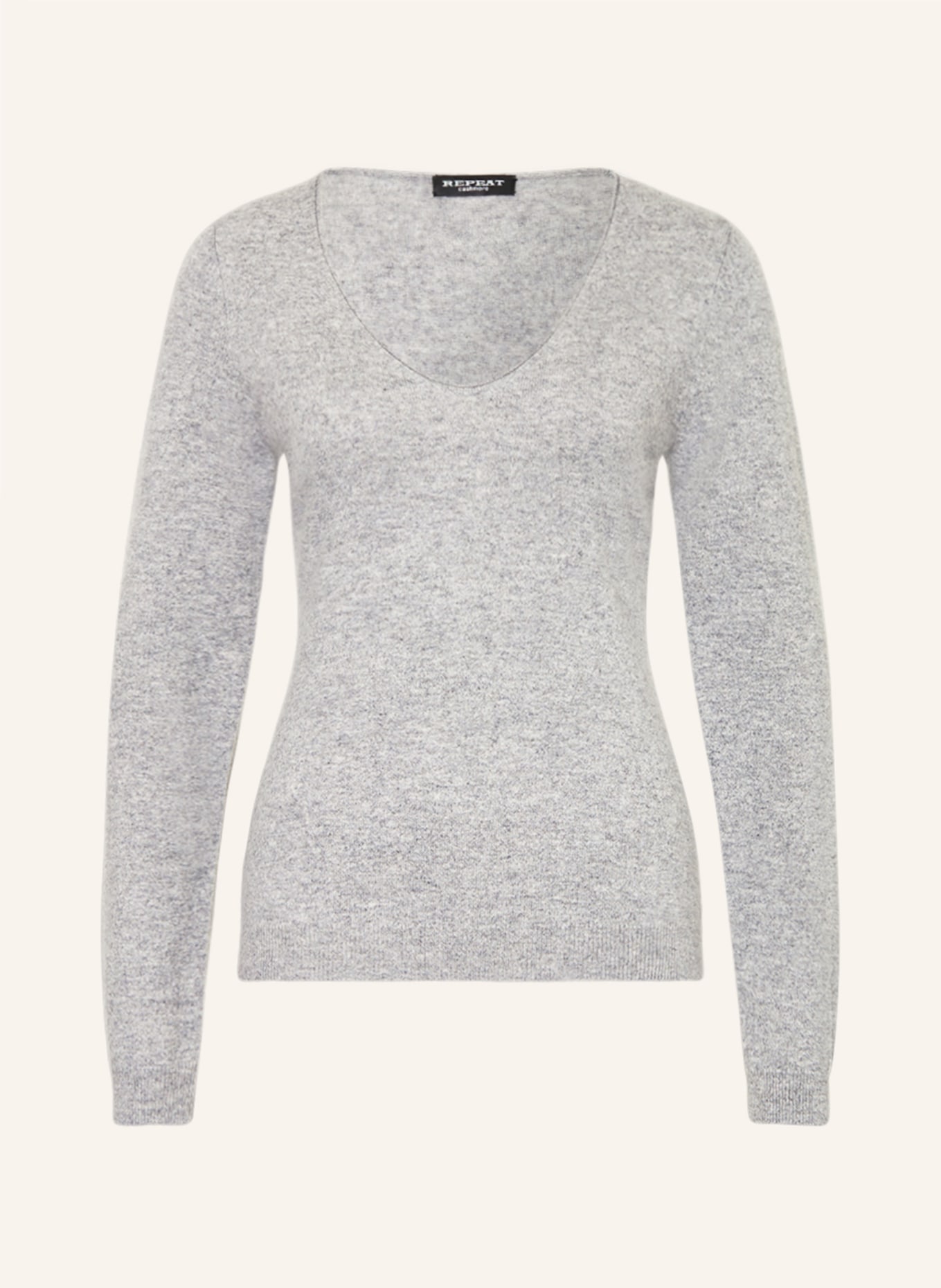 REPEAT Cashmere-Pullover: HELLGRAU