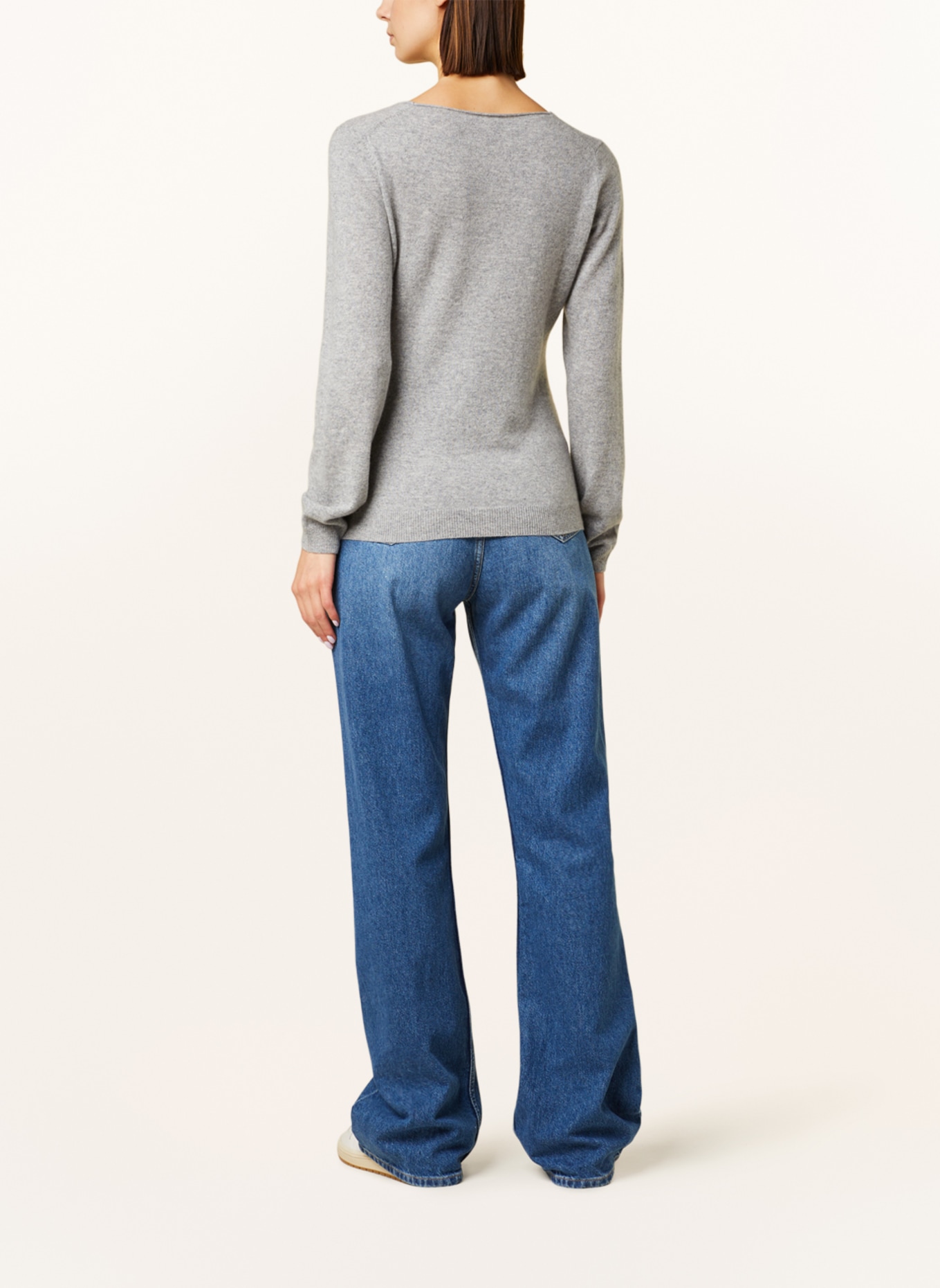 REPEAT Cashmere-Pullover: HELLGRAU