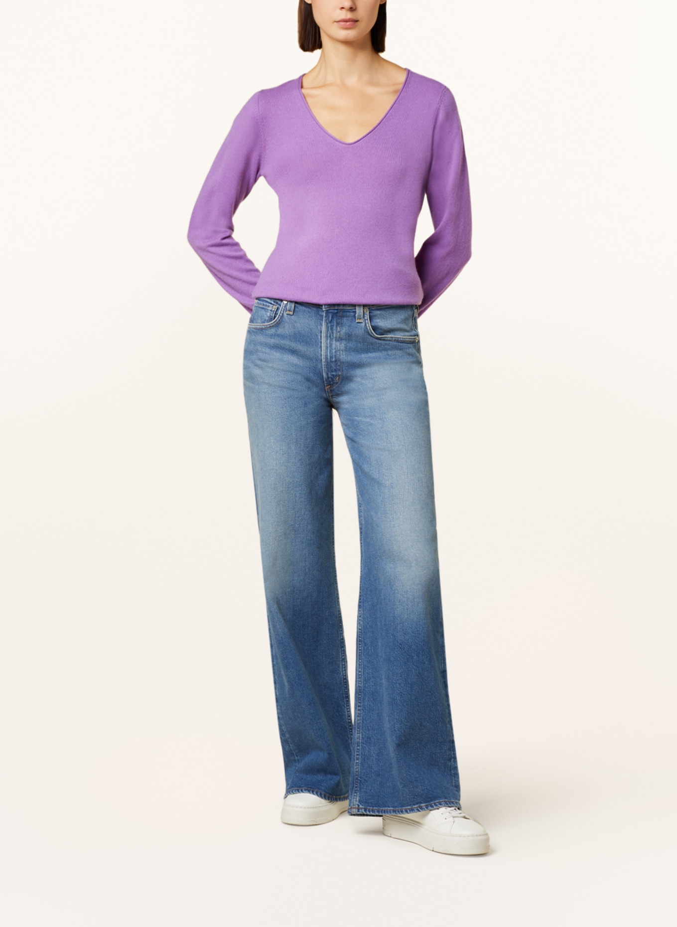 REPEAT Cashmere sweater, Color: PURPLE (Image 2)