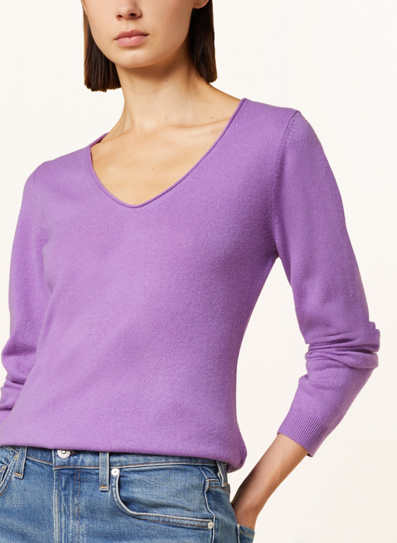 REPEAT Cashmere sweater, Color: PURPLE (Image 4)