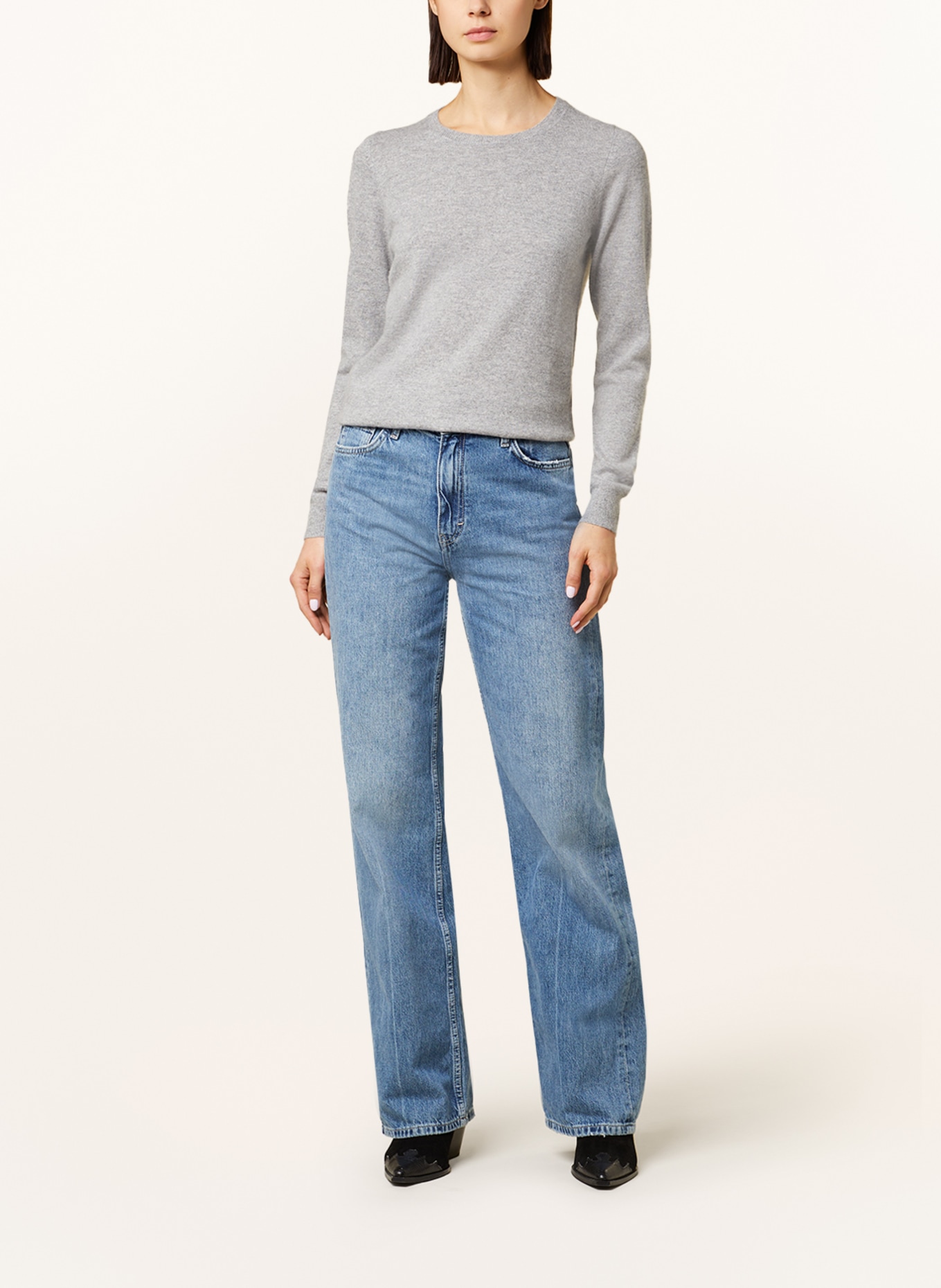 REPEAT Cashmere-Pullover, Farbe: HELLGRAU (Bild 2)