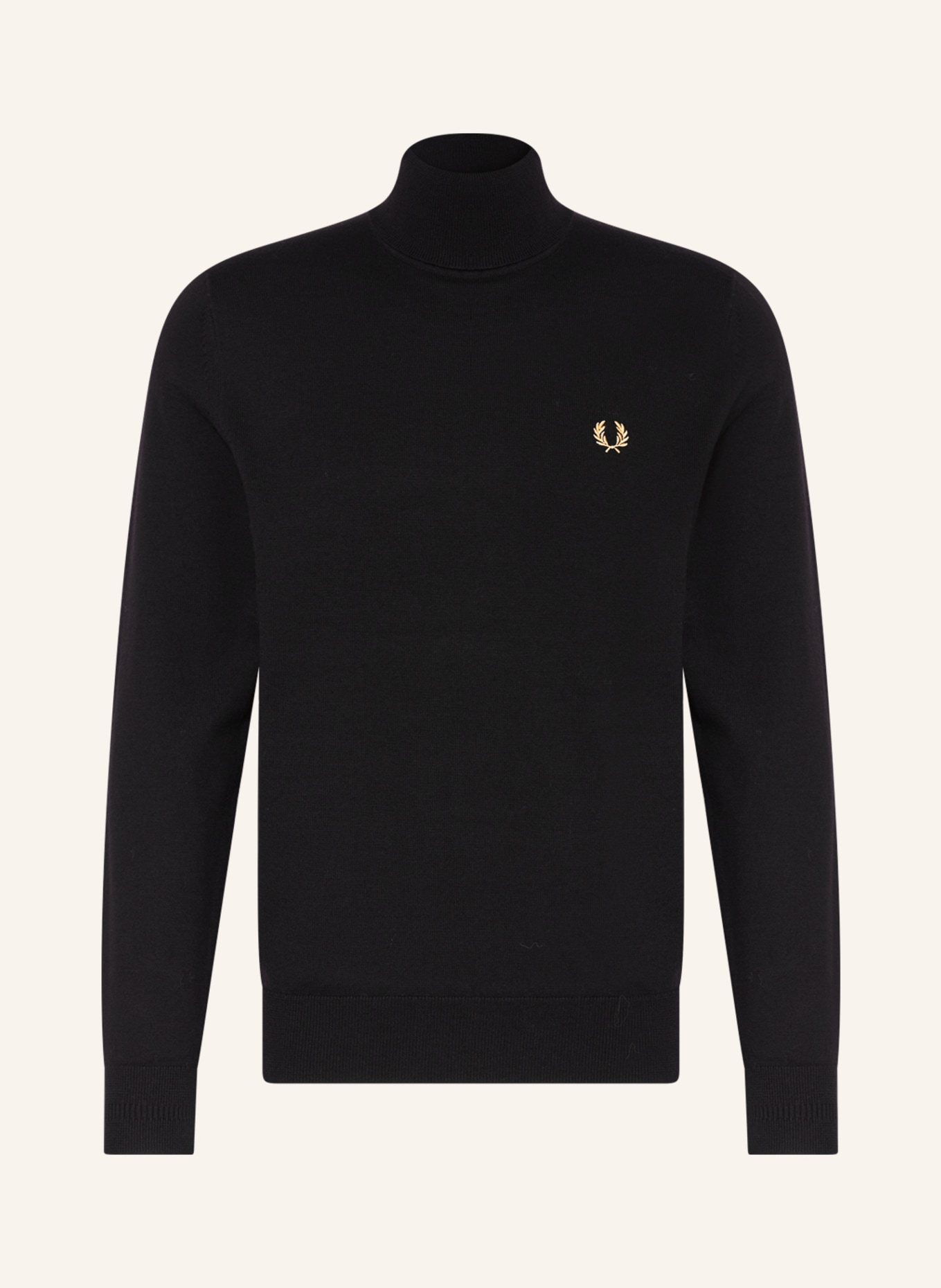 FRED PERRY Turtleneck sweater, Color: BLACK (Image 1)