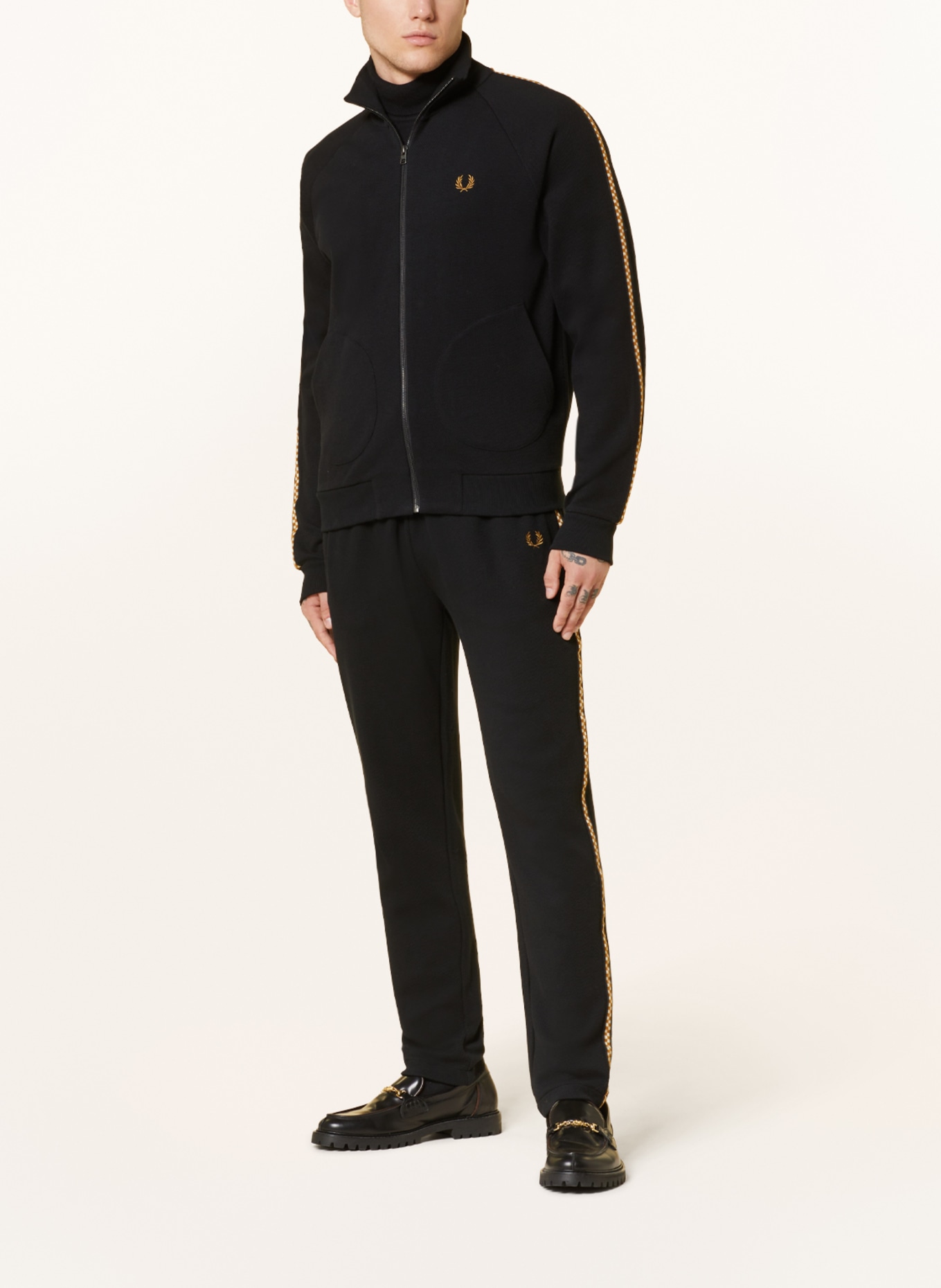 FRED PERRY Turtleneck sweater, Color: BLACK (Image 4)