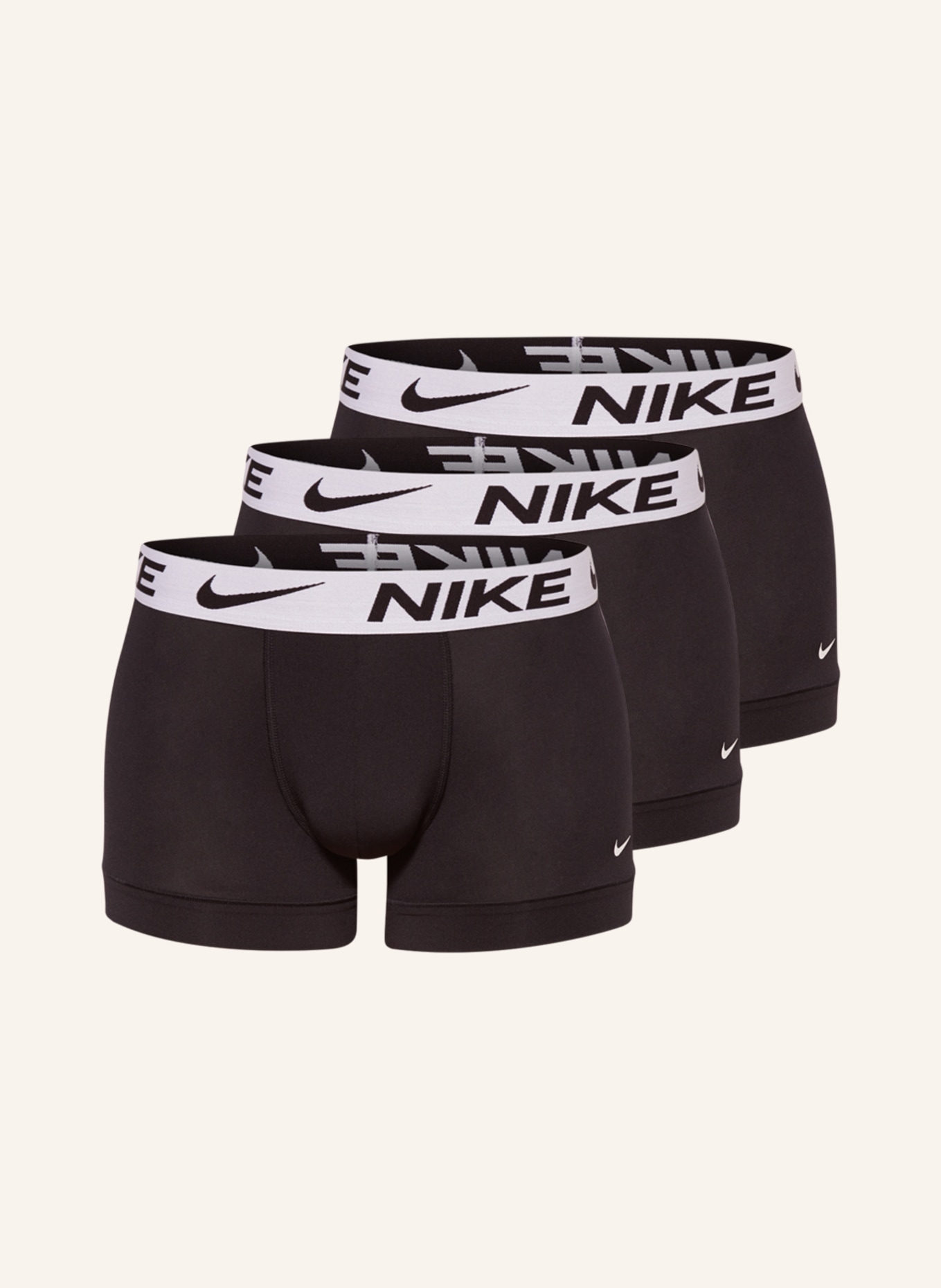 Nike 3er-Pack Boxershorts MICRO ESSENTIAL: SCHWARZ