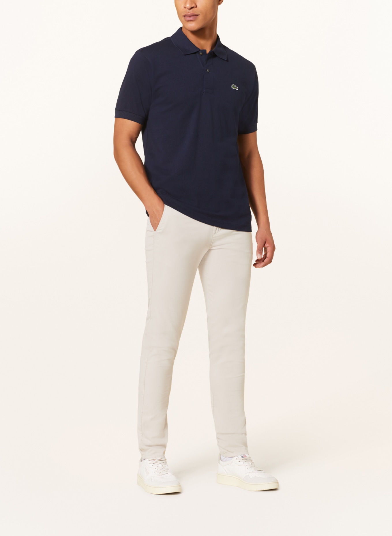 LACOSTE Piqué-Poloshirt Classic Fit, Farbe: 166 NAVY BLUE (Bild 2)