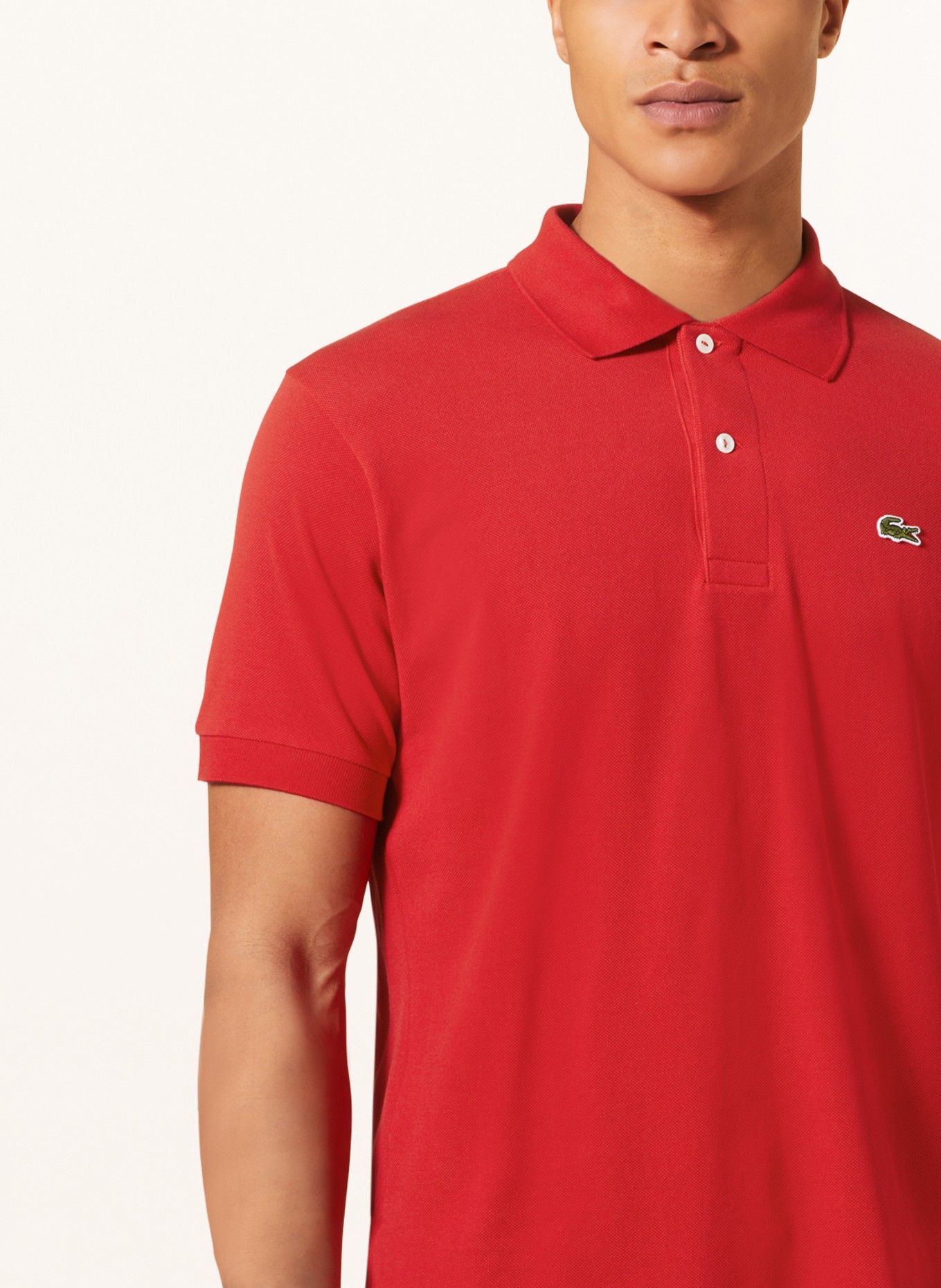 LACOSTE Piqué-Poloshirt Classic Fit, Farbe: ROT (Bild 4)
