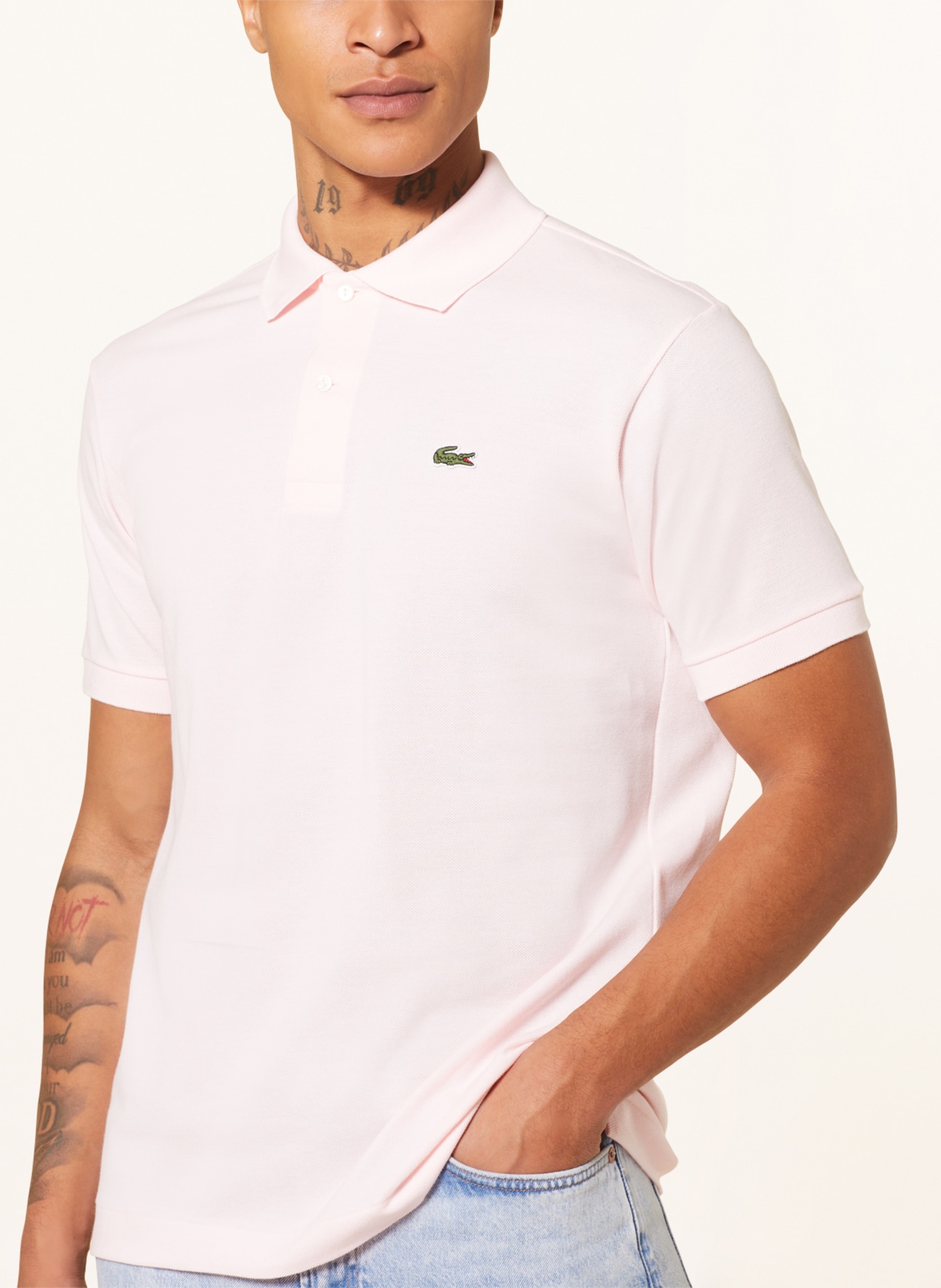 LACOSTE Piqué-Poloshirt Classic Fit, Farbe: HELLROSA (Bild 4)