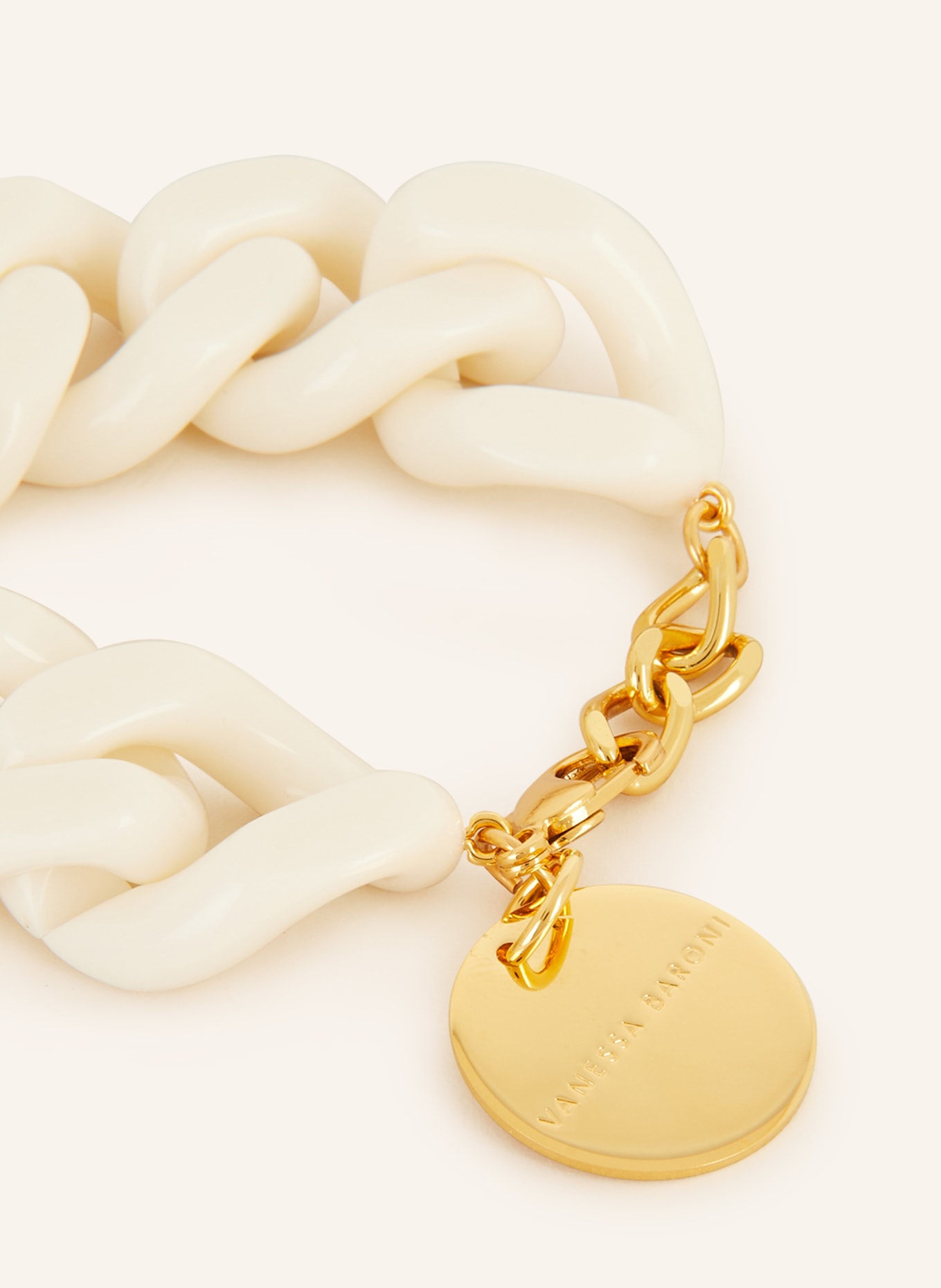 VANESSA BARONI Bracelet GREAT, Color: WHITE/ GOLD (Image 2)
