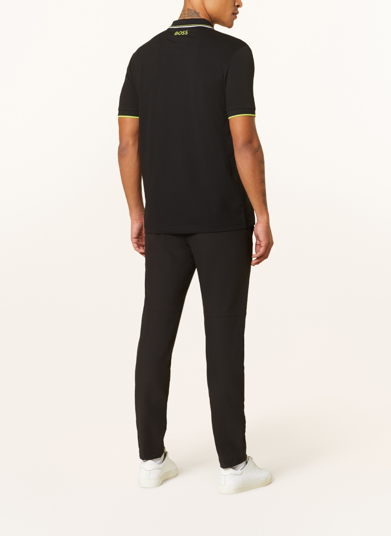 BOSS Functional polo short PADDY regular fit, Color: BLACK (Image 3)