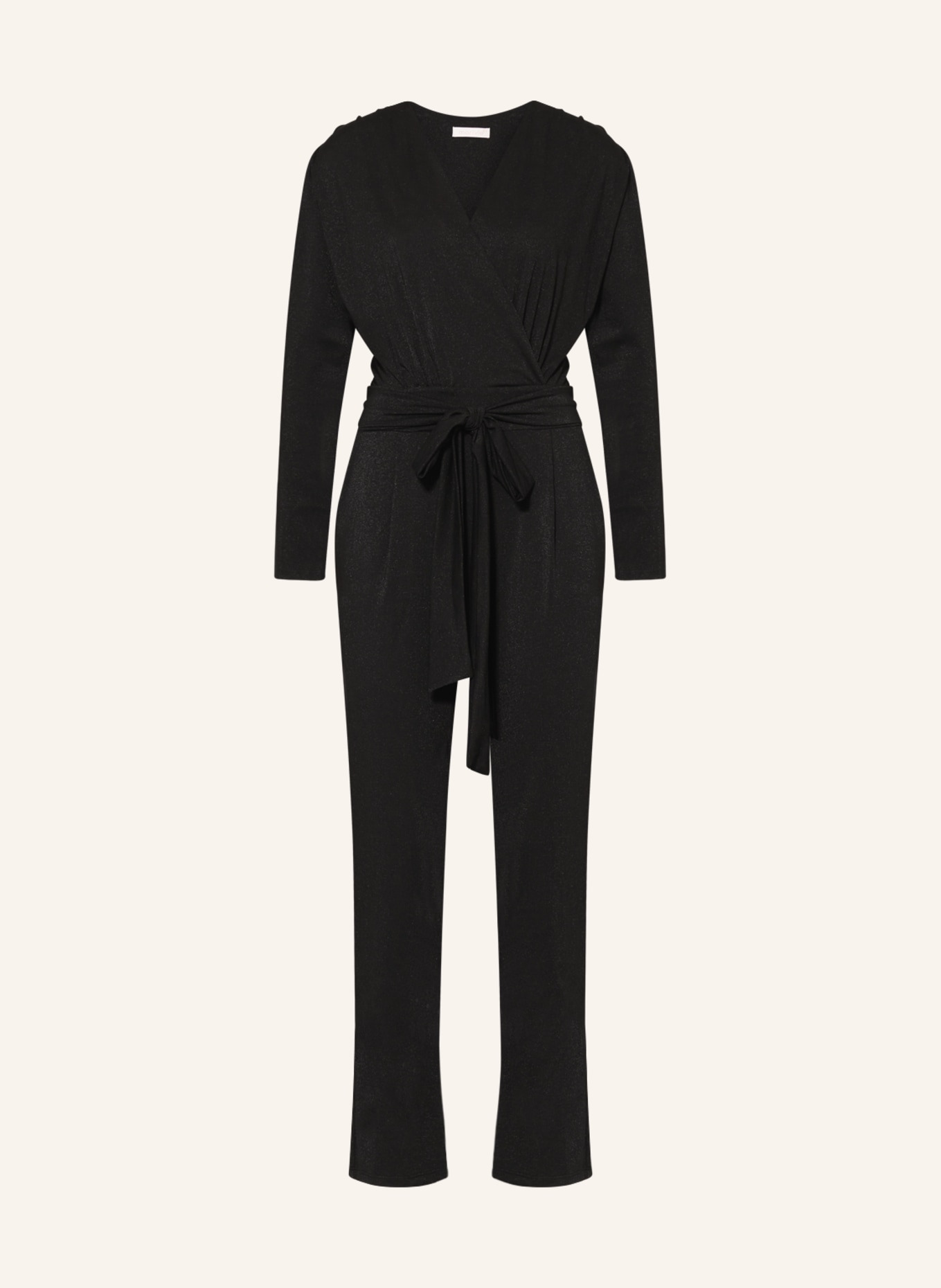 marivie Jersey jumpsuit NEVER EVER! with 3/4 sleeve, Color: BLACK (Image 1)