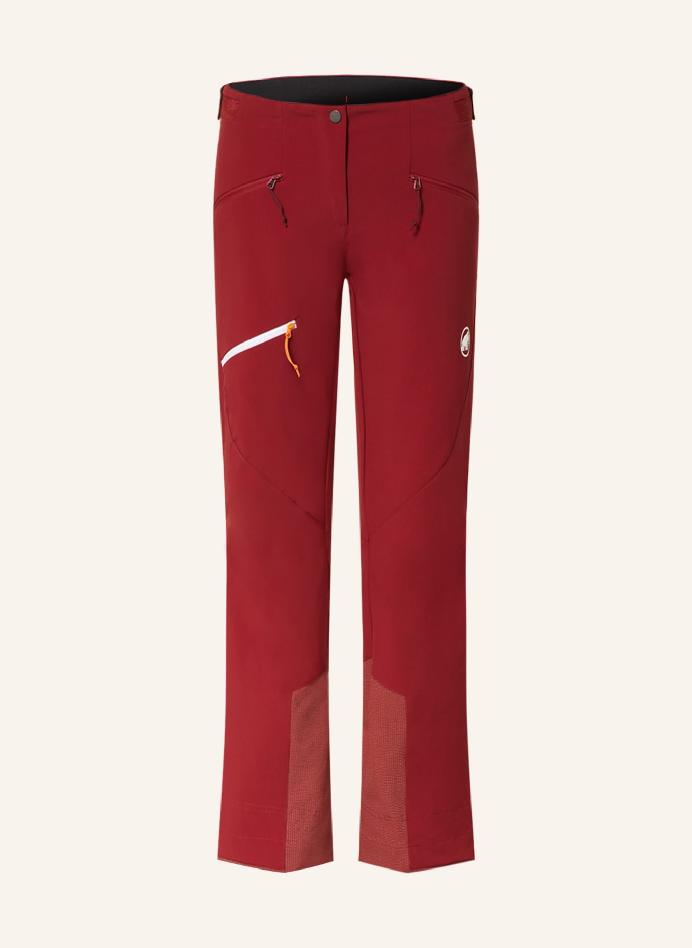 MAMMUT Softshell trousers TAISS GUIDE, Color: DARK RED (Image 1)