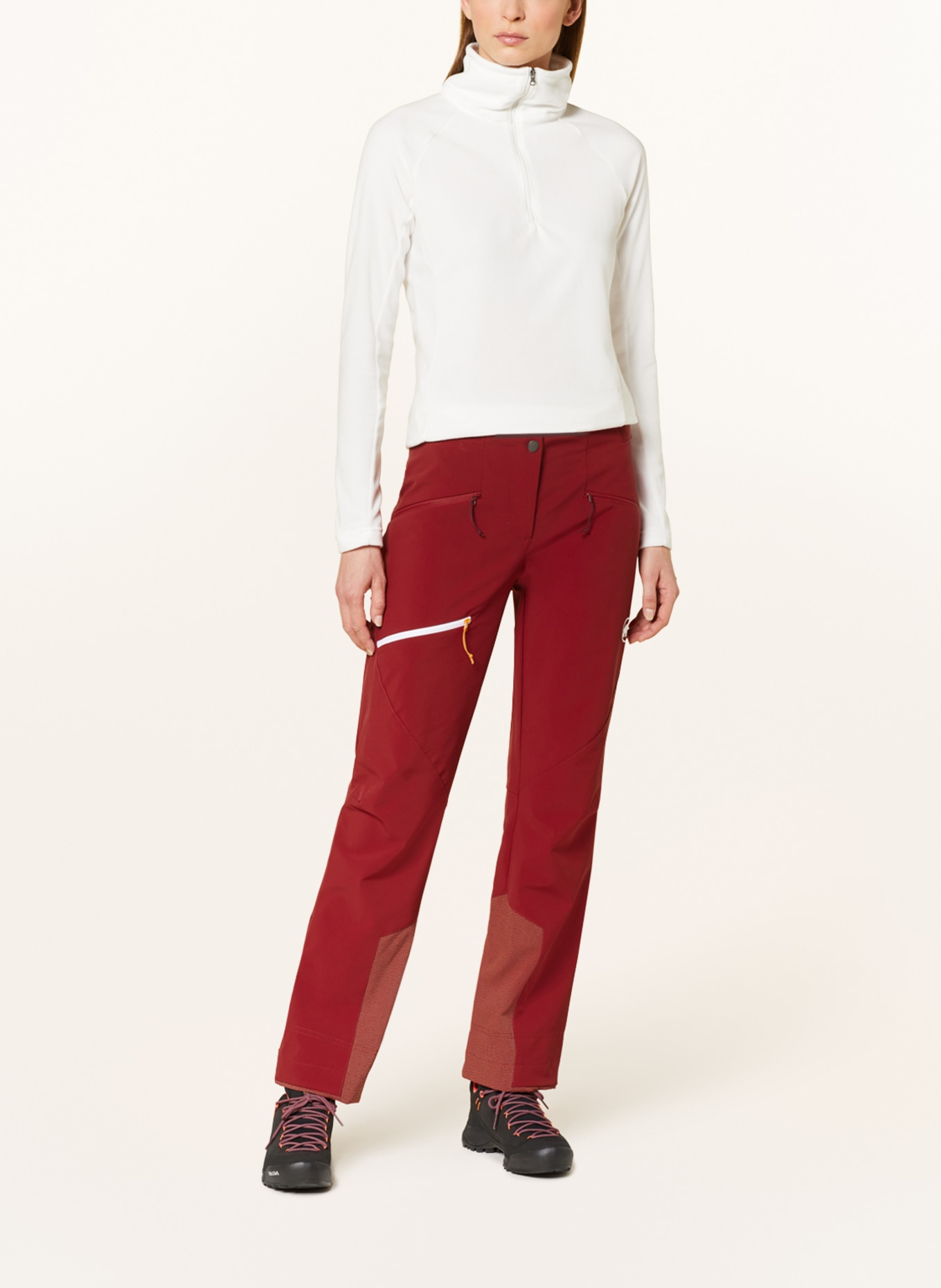 MAMMUT Softshell trousers TAISS GUIDE, Color: DARK RED (Image 2)