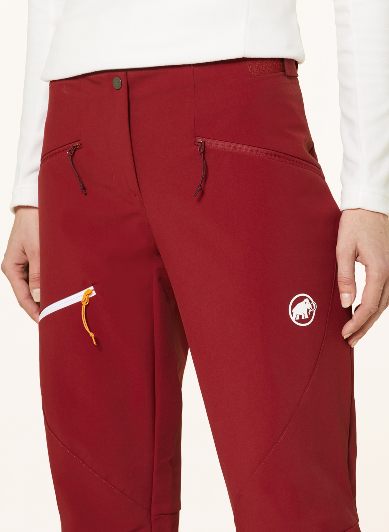 MAMMUT Softshellové kalhoty TAISS GUIDE, Barva: TMAVĚ ČERVENÁ (Obrázek 5)