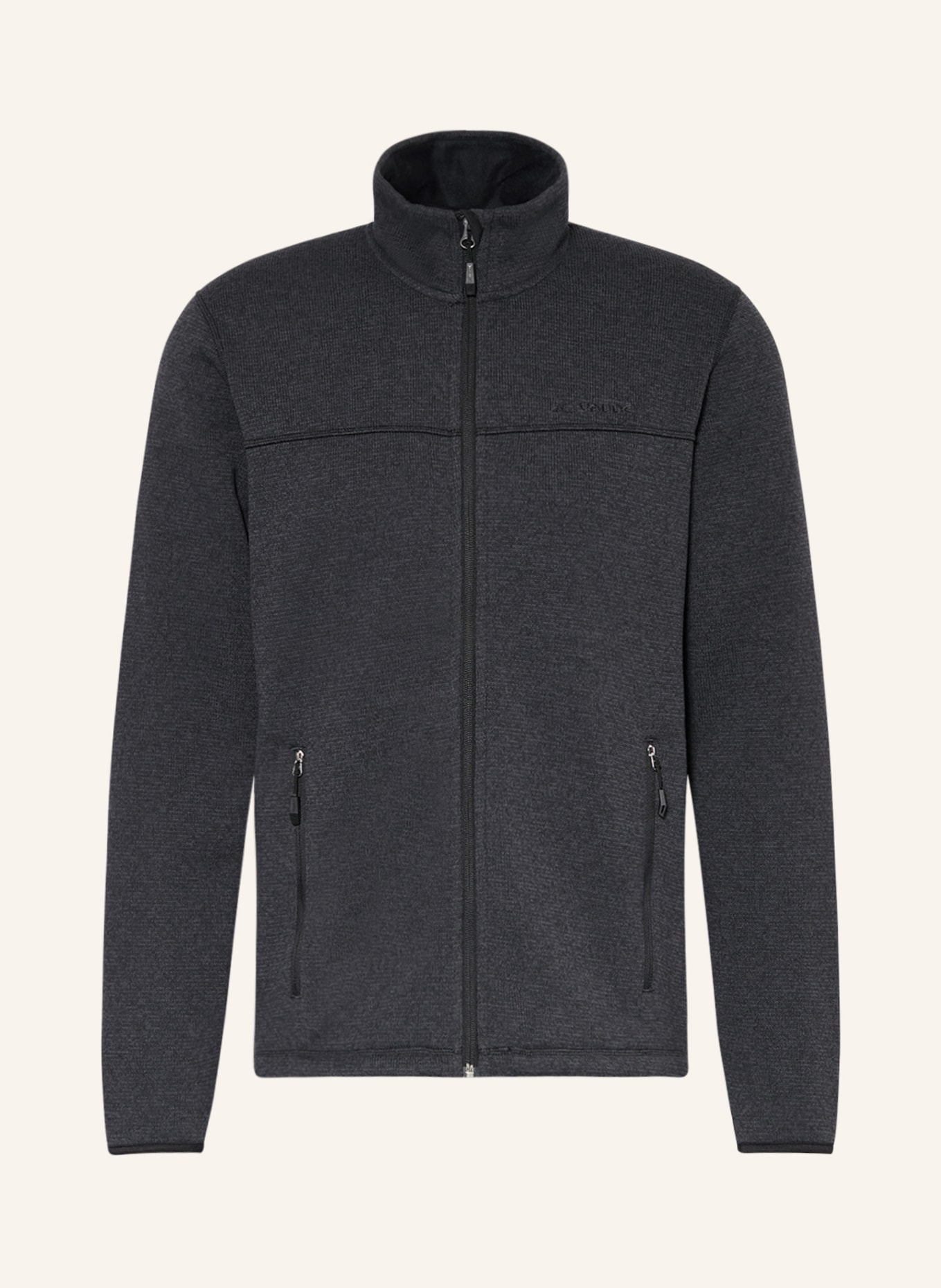 VAUDE Knitted fleece jacket RIENZA III, Color: BLACK (Image 1)