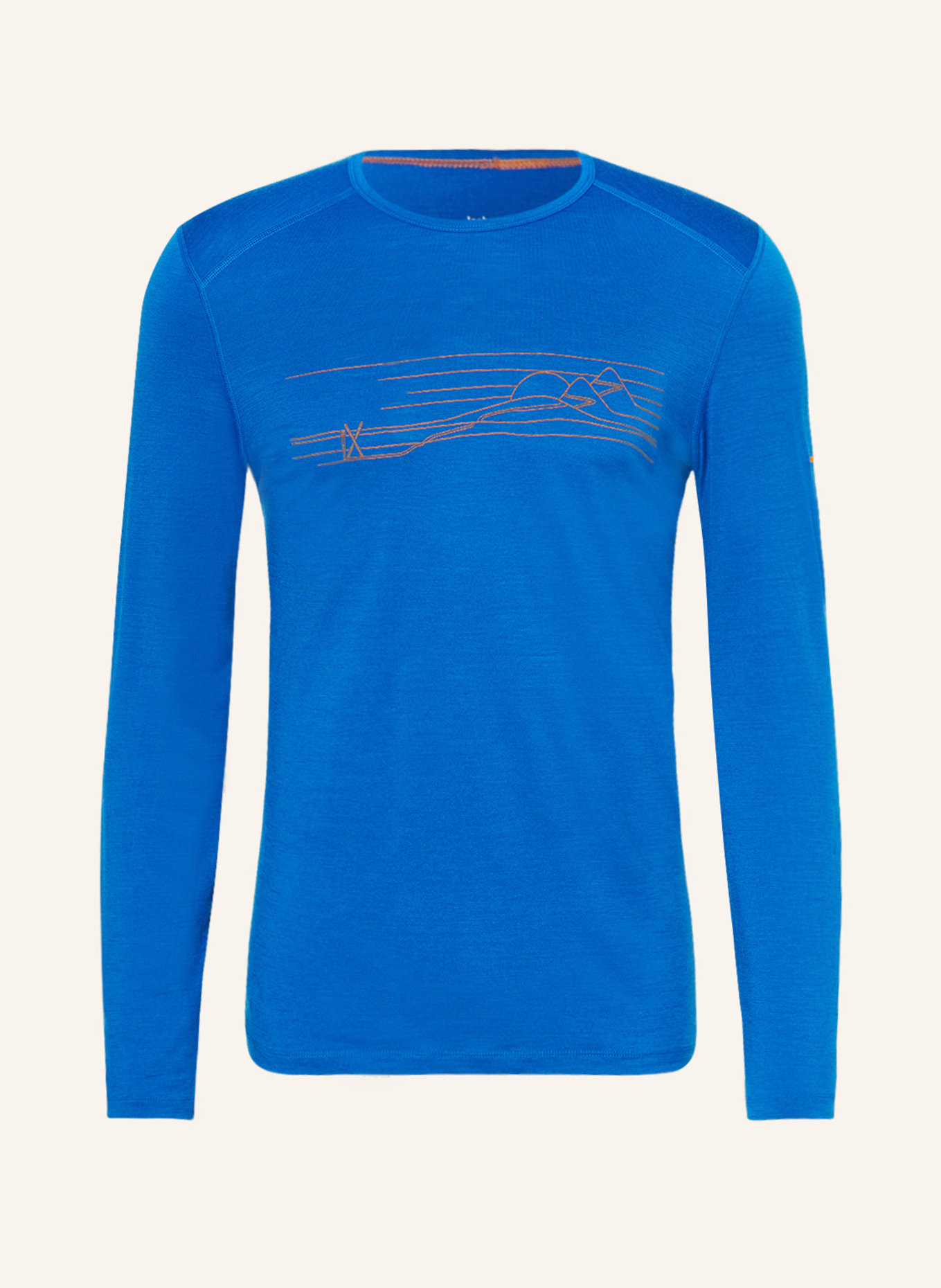 icebreaker Funktionswäsche-Shirt 200 OASIS aus Merinowolle, Farbe: BLAU (Bild 1)