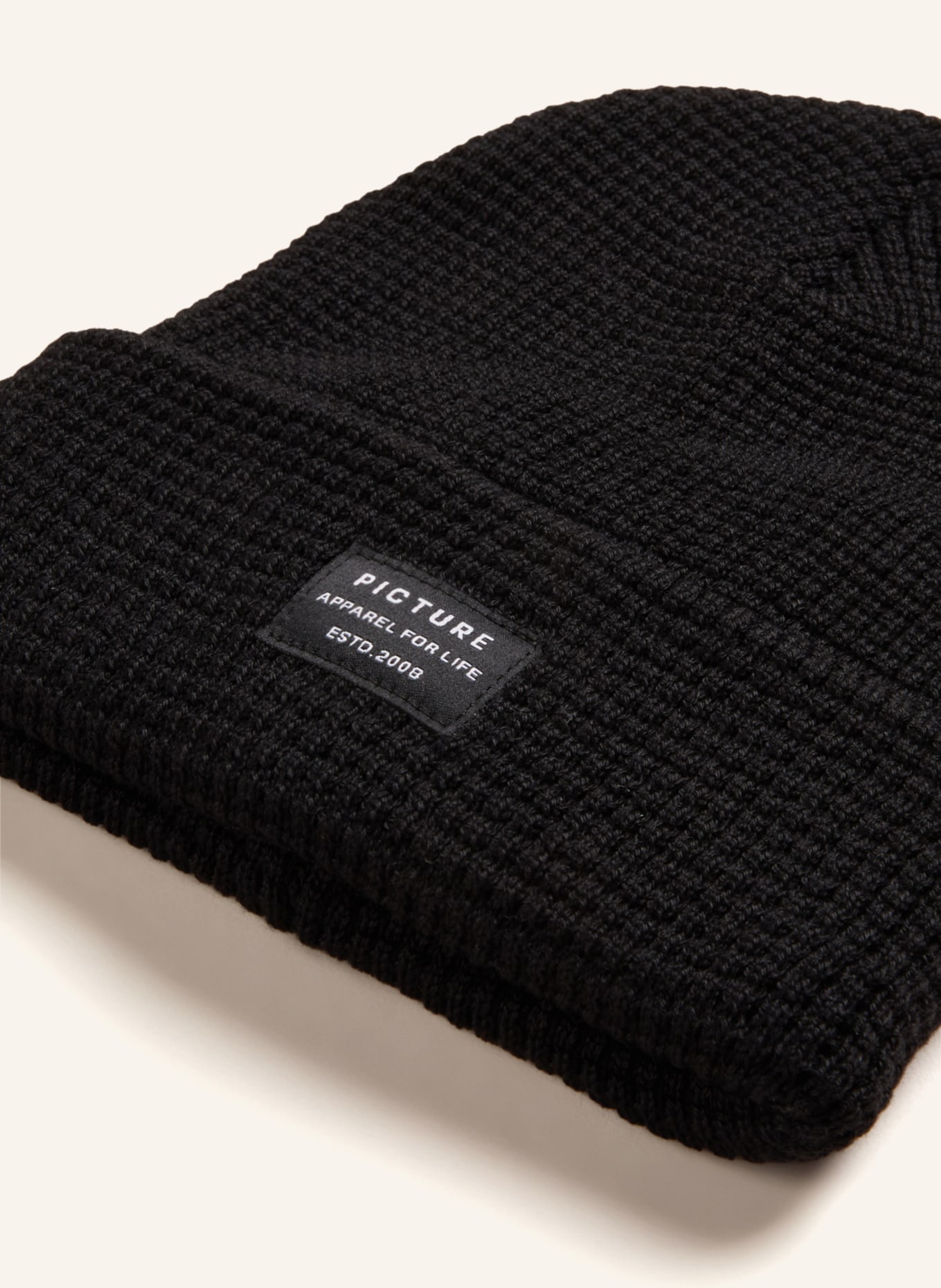 PICTURE Beanie YORK, Color: BLACK (Image 2)