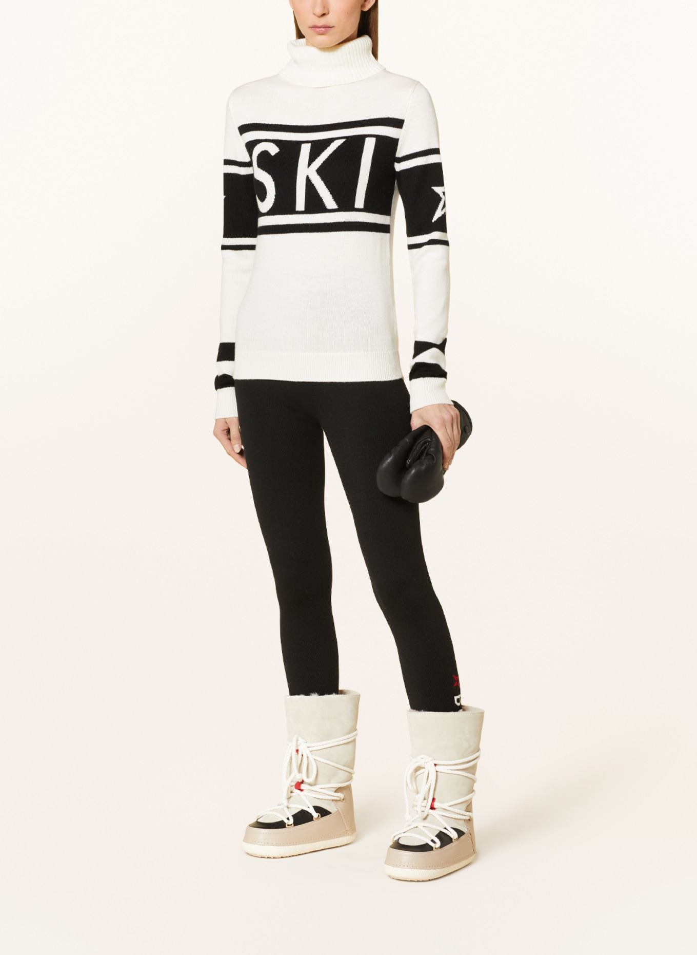 PERFECT MOMENT Turtleneck sweater SCHILD, Color: CREAM/ BLACK (Image 2)