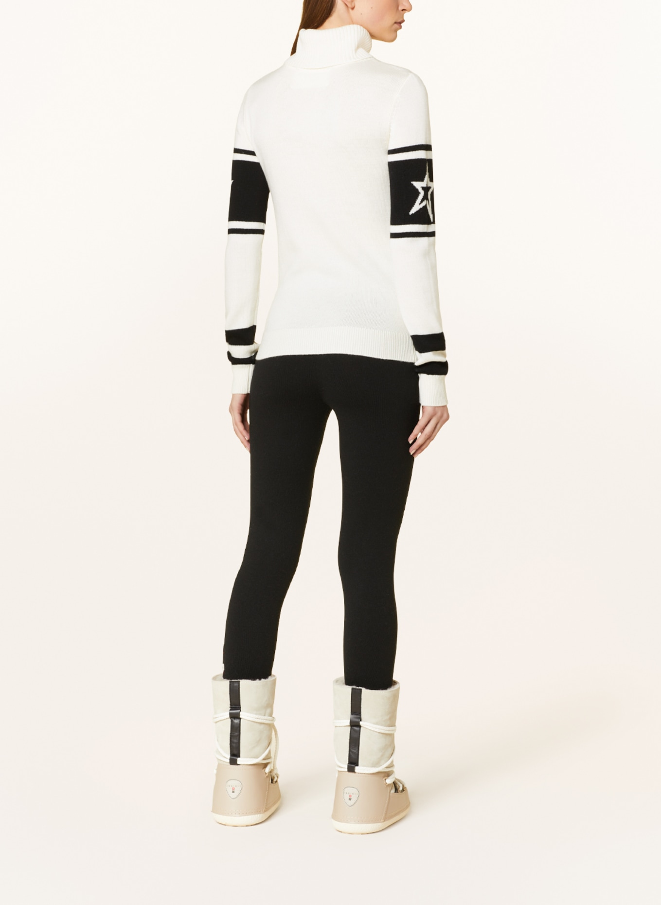 PERFECT MOMENT Turtleneck sweater SCHILD, Color: CREAM/ BLACK (Image 3)