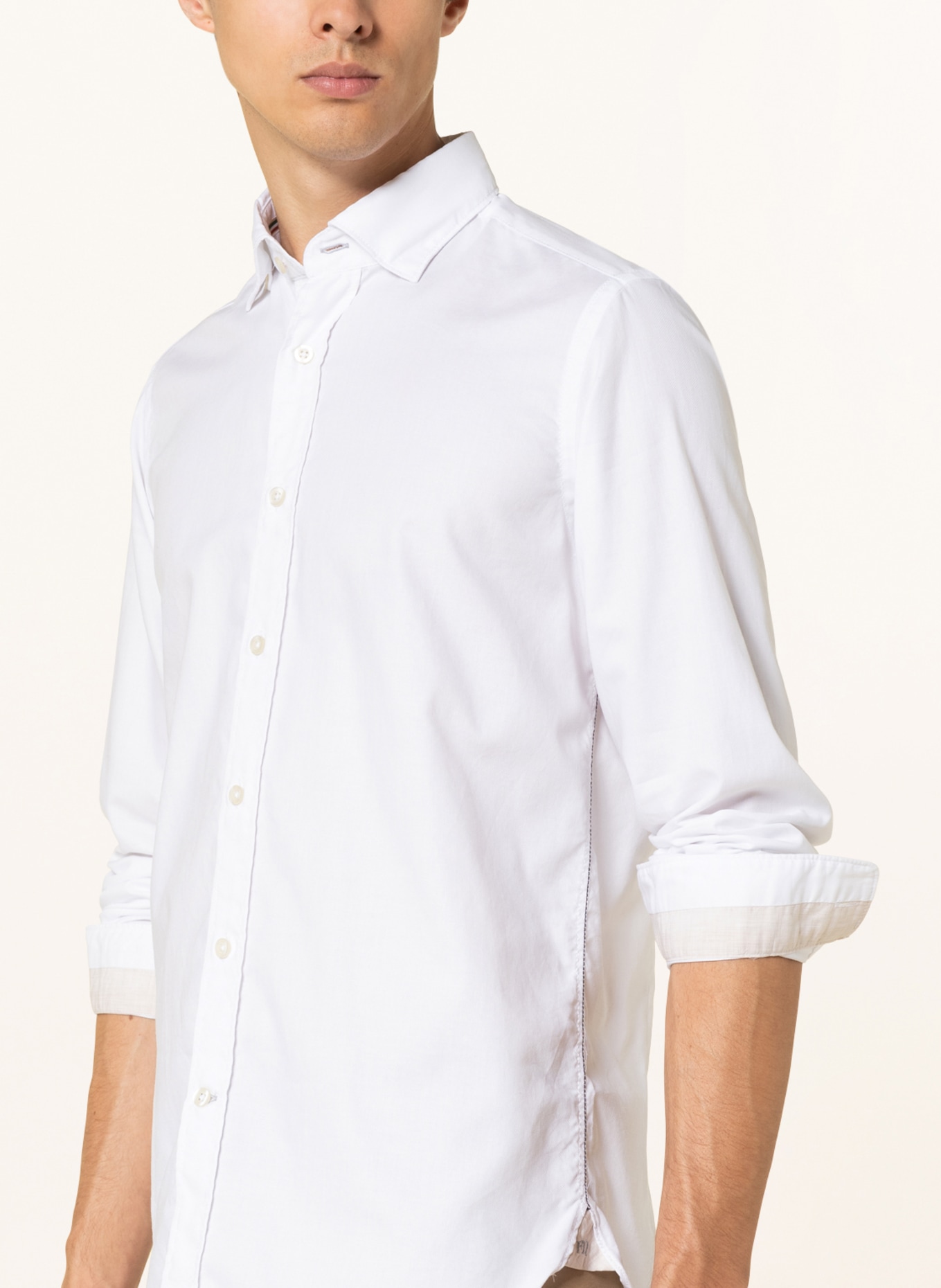 FIL NOIR Shirt MILANO shaped fit, Color: WHITE (Image 4)