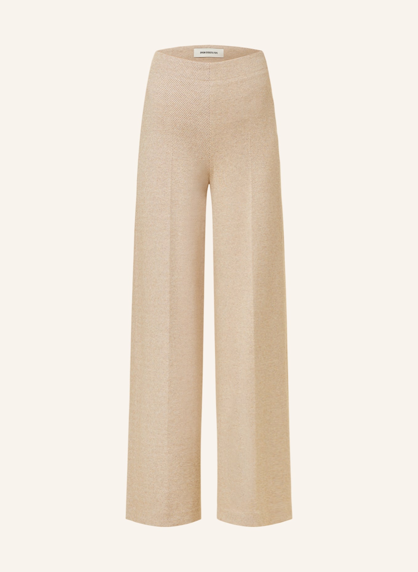 DRYKORN Wide leg trousers BEFORE, Color: CAMEL/ CREAM (Image 1)